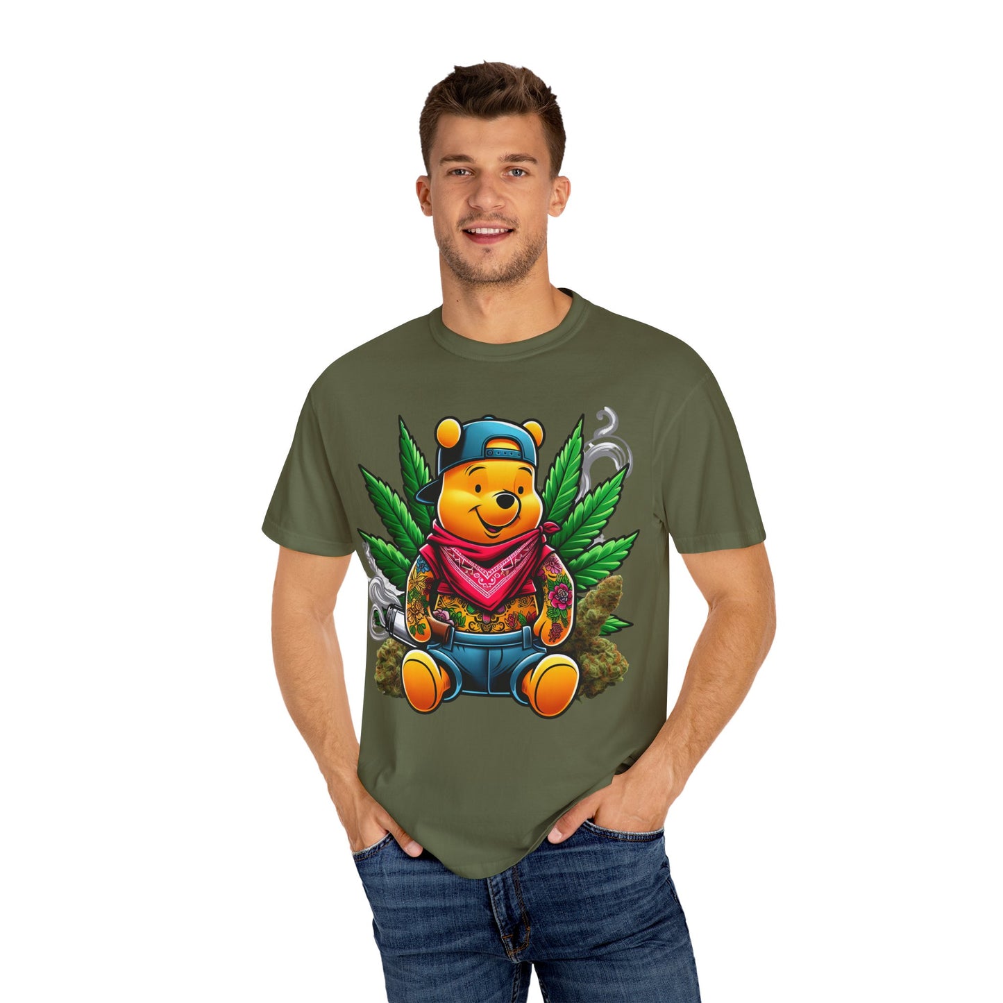 Chill Vibes Graphic Tee - Cartoon Character T-Shirt, Streetwear Style, Cool Gift for Cannabis Lovers, Relaxed Fit T-shirt, 420, Cannabis