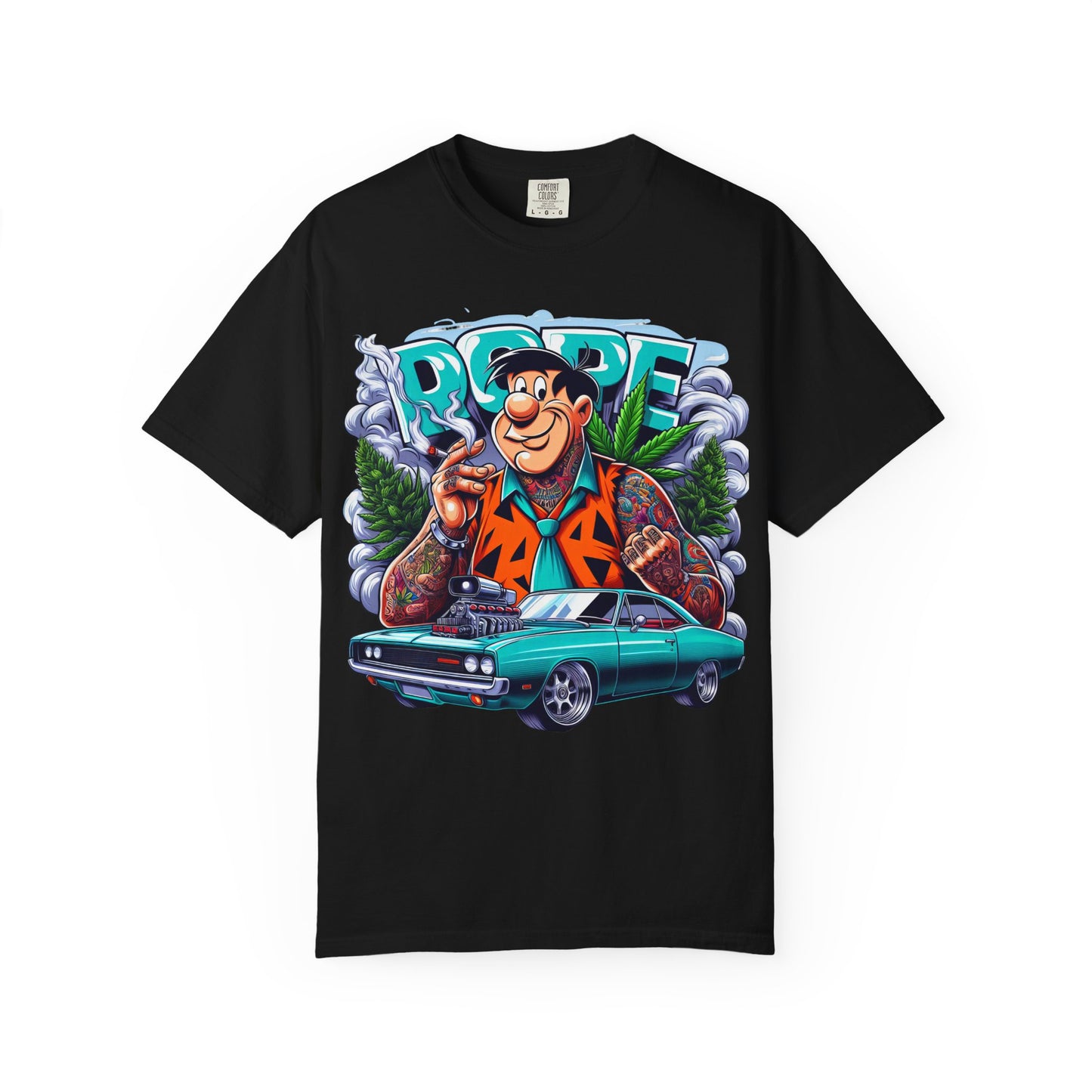 Cool Vintage Graphic Tee - Retro Car & Cartoon Design, Perfect for Summer, Gift for Car Lovers, Men's & Women's Casual Wear, 420, Cannabis
