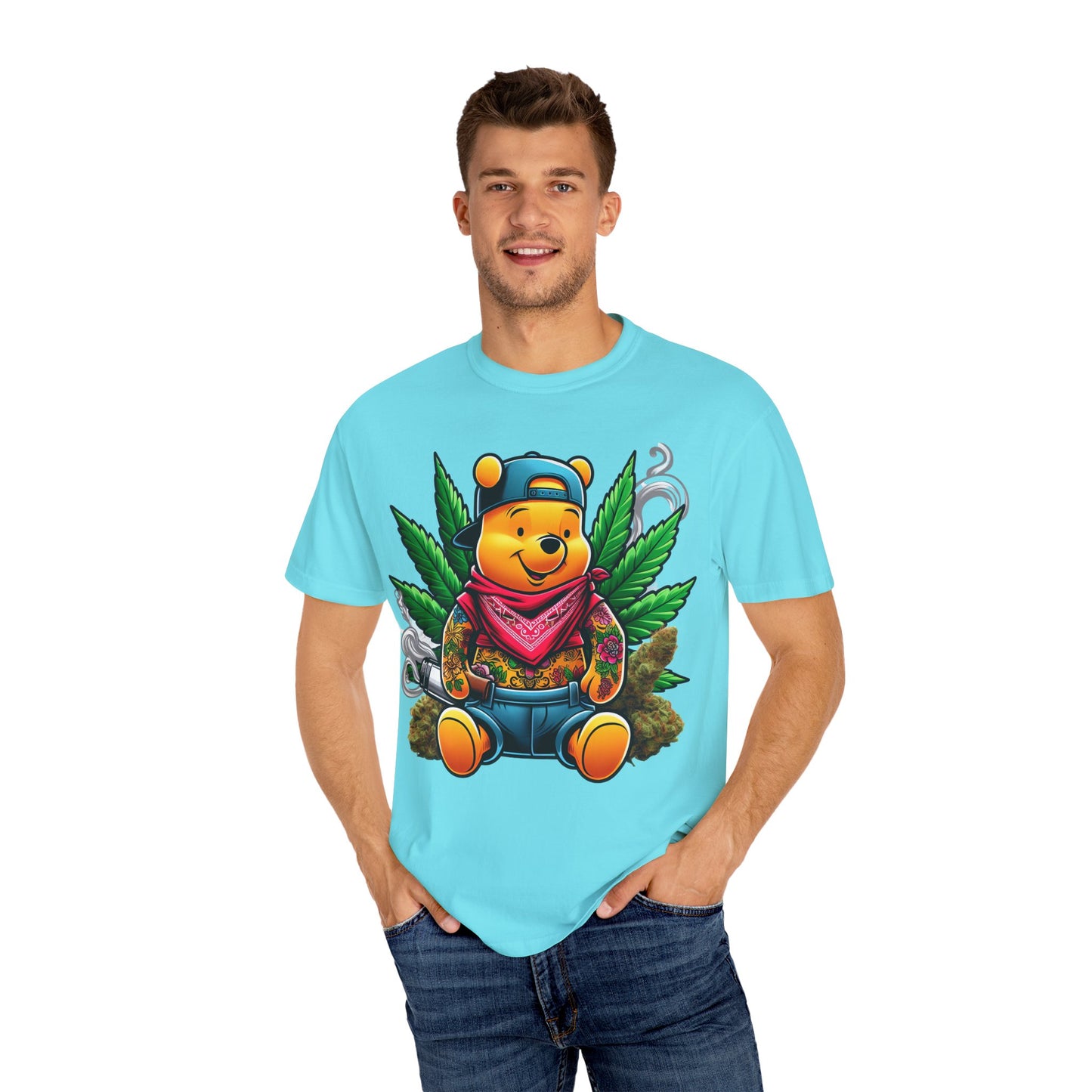 Chill Vibes Graphic Tee - Cartoon Character T-Shirt, Streetwear Style, Cool Gift for Cannabis Lovers, Relaxed Fit T-shirt, 420, Cannabis