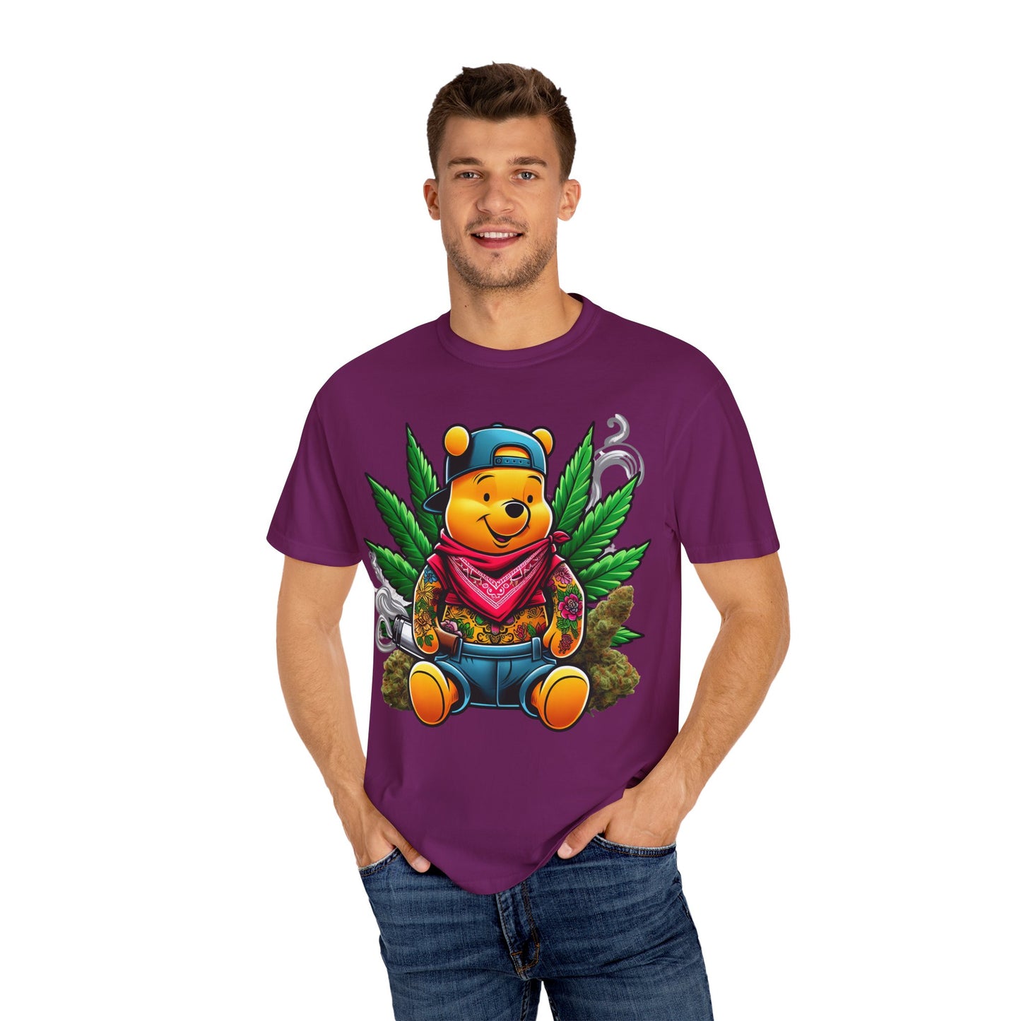 Chill Vibes Graphic Tee - Cartoon Character T-Shirt, Streetwear Style, Cool Gift for Cannabis Lovers, Relaxed Fit T-shirt, 420, Cannabis