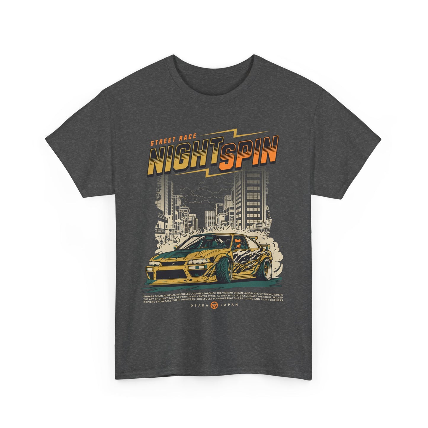 Street Race Night Spin Graphic Tee