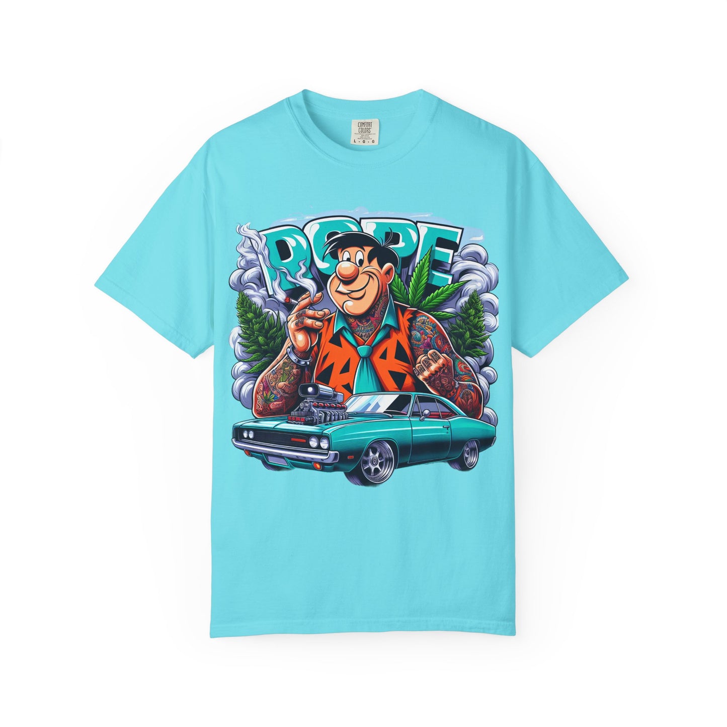 Cool Vintage Graphic Tee - Retro Car & Cartoon Design, Perfect for Summer, Gift for Car Lovers, Men's & Women's Casual Wear, 420, Cannabis