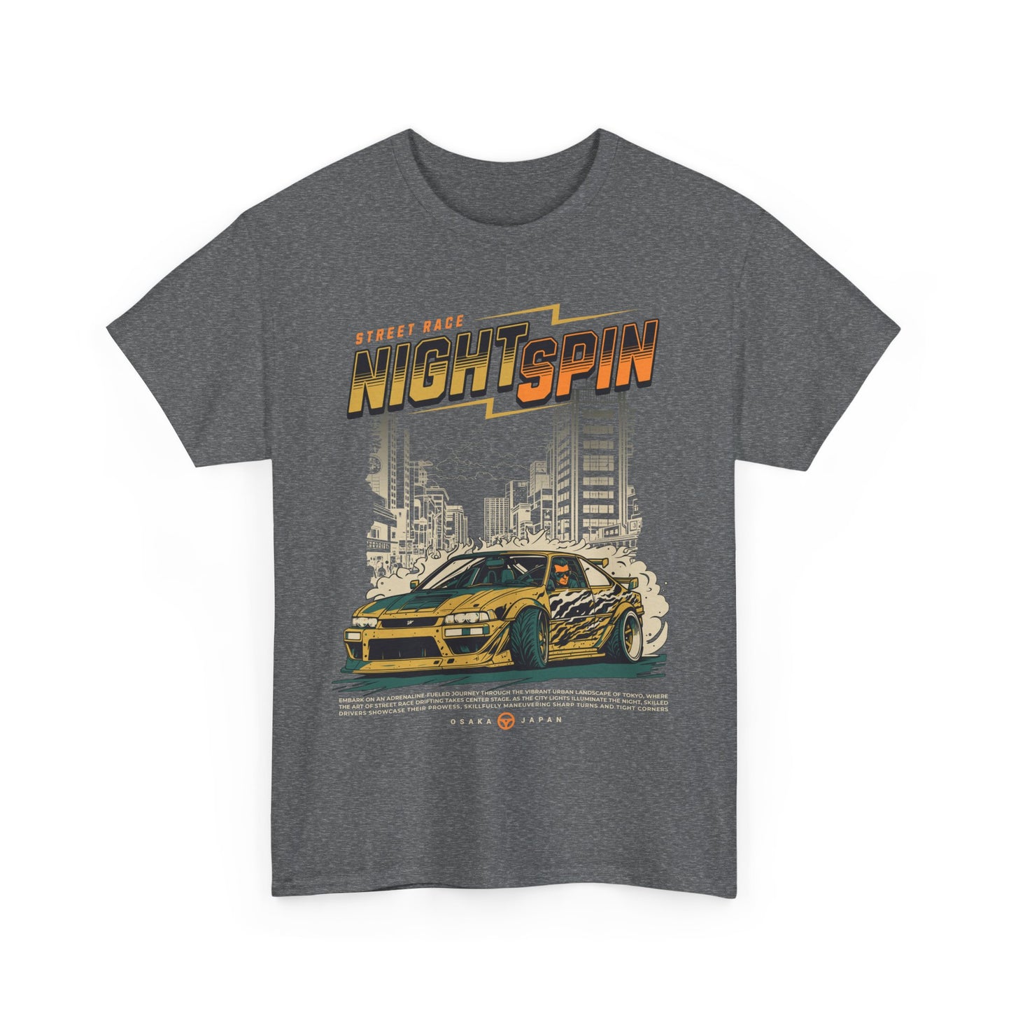 Street Race Night Spin Graphic Tee