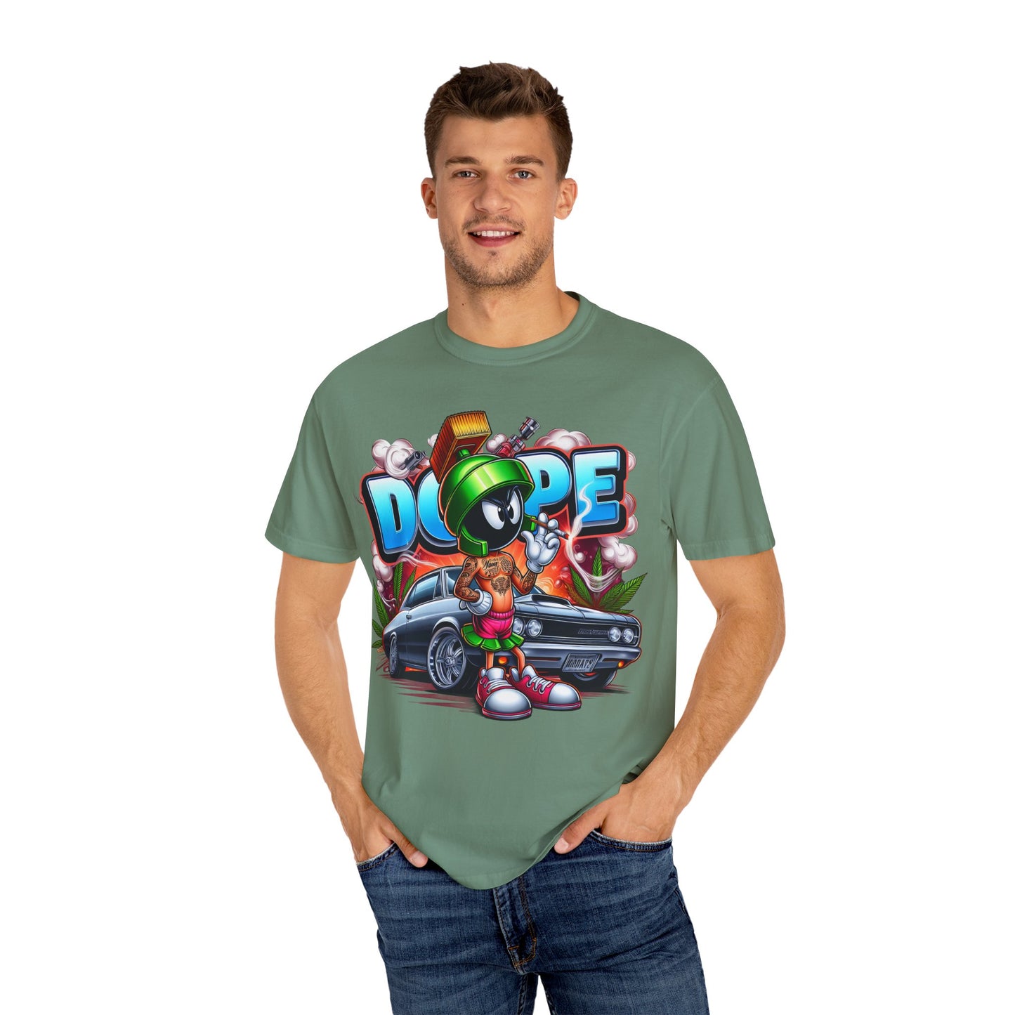 Dope Vibes Unisex Garment-Dyed T-Shirt, Streetwear Tee, Hip-Hop Style Shirt, Casual Fashion Top, Unique Graphic Tee, 420, Cannabis