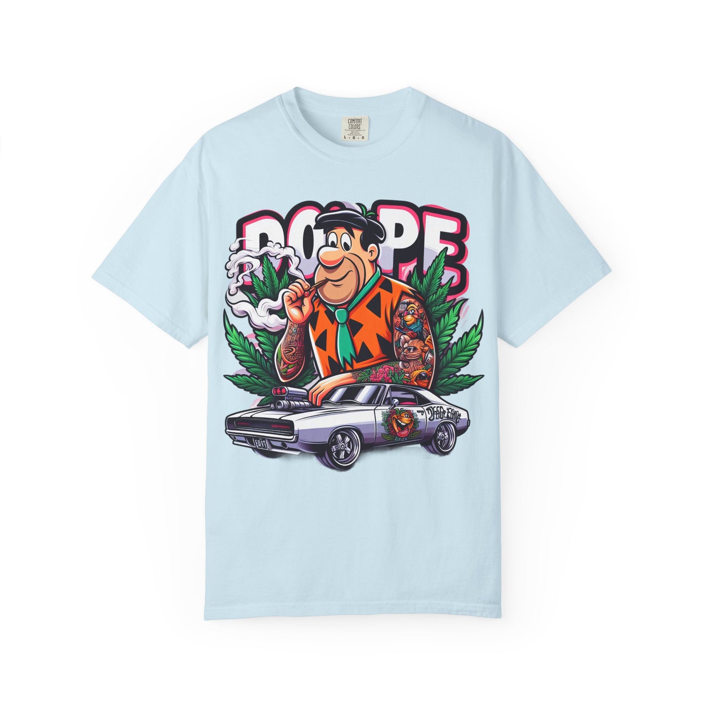 Cool Retro Cartoon T-shirt, Vintage Vibe Tee, Gift for Dads, Smoky Chill Shirt, Unisex Garment-Dyed Tee, Streetwear Style, 420, Cannabis