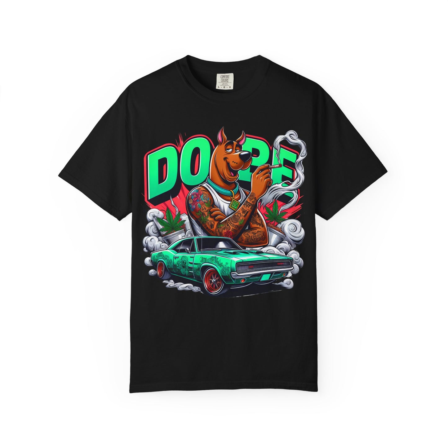 Dope Scooby-Doo Unisex T-Shirt, Cool Graphic Tee, Streetwear Shirt, Gift for Dog Lovers, Retro T-Shirt, 420, Cannabis