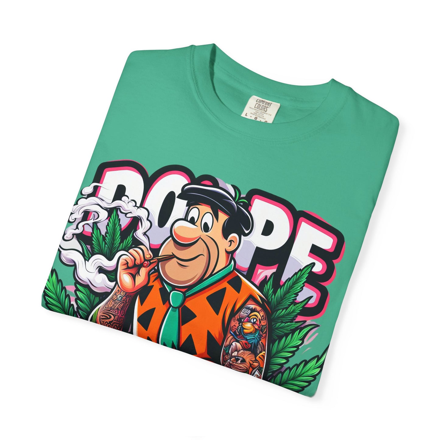 Cool Retro Cartoon T-shirt, Vintage Vibe Tee, Gift for Dads, Smoky Chill Shirt, Unisex Garment-Dyed Tee, Streetwear Style, 420, Cannabis