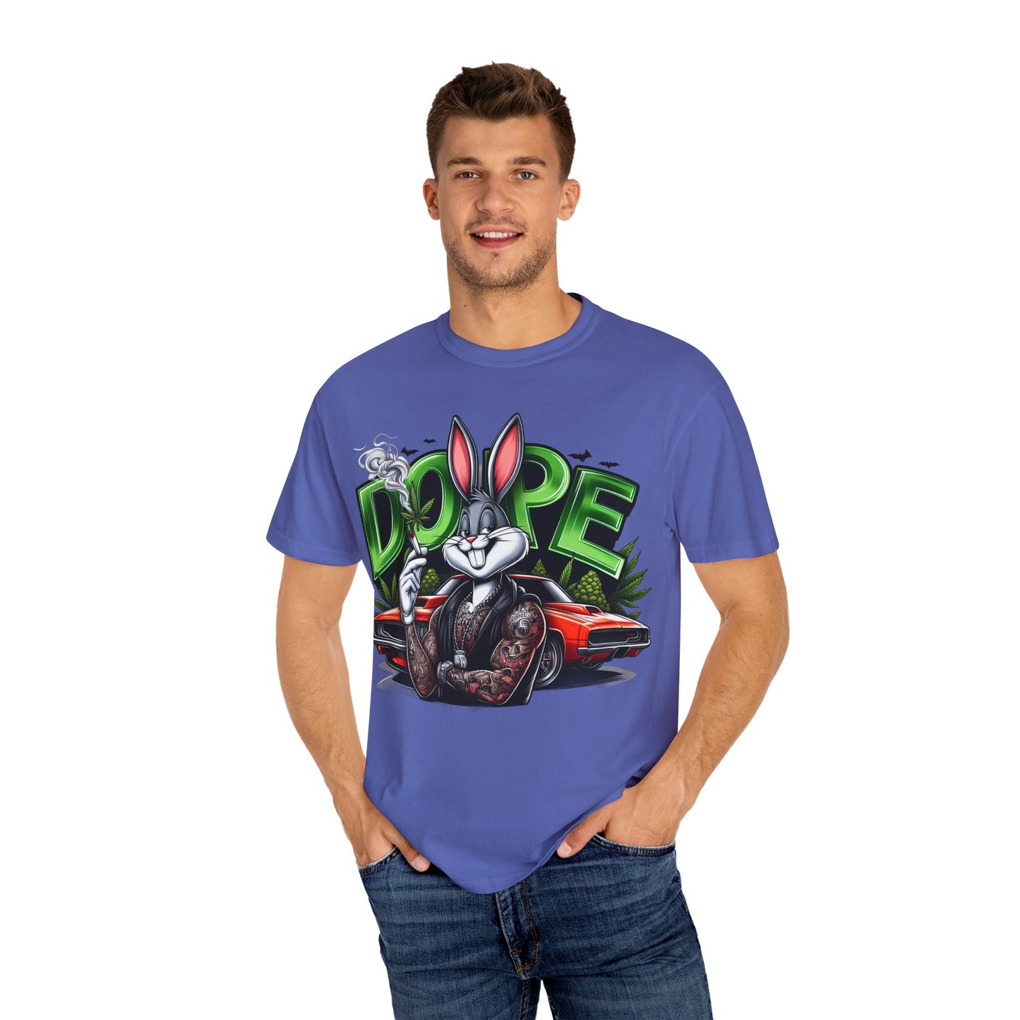 Cool Cartoon Graphic Tee, Vintage Style T-shirt, Streetwear, Hip Hop Fashion, Gift for Him, Cartoon Art Design, Loon, 420, Cannabis