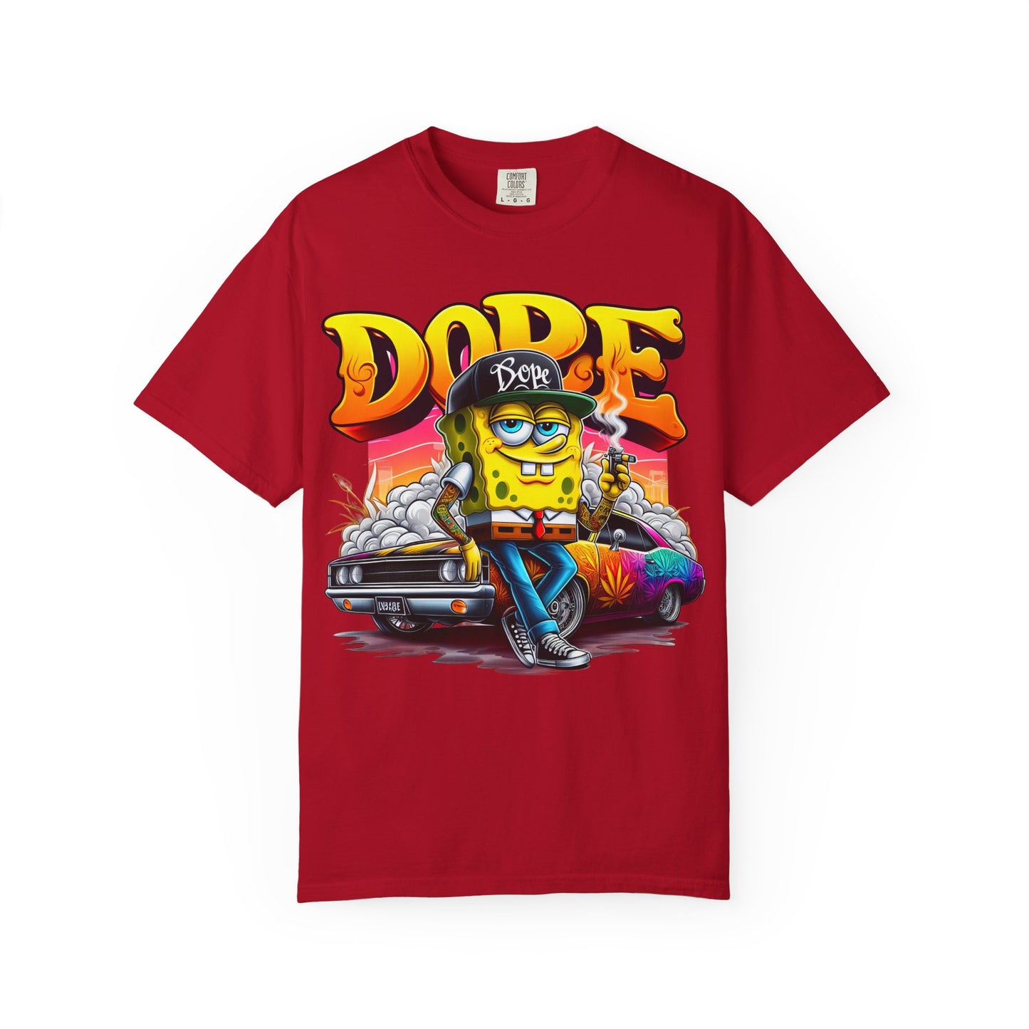 Dope SpongeBob Unisex T-shirt | Streetwear, Casual Wear, Graphic Tee, 420, Cannabis