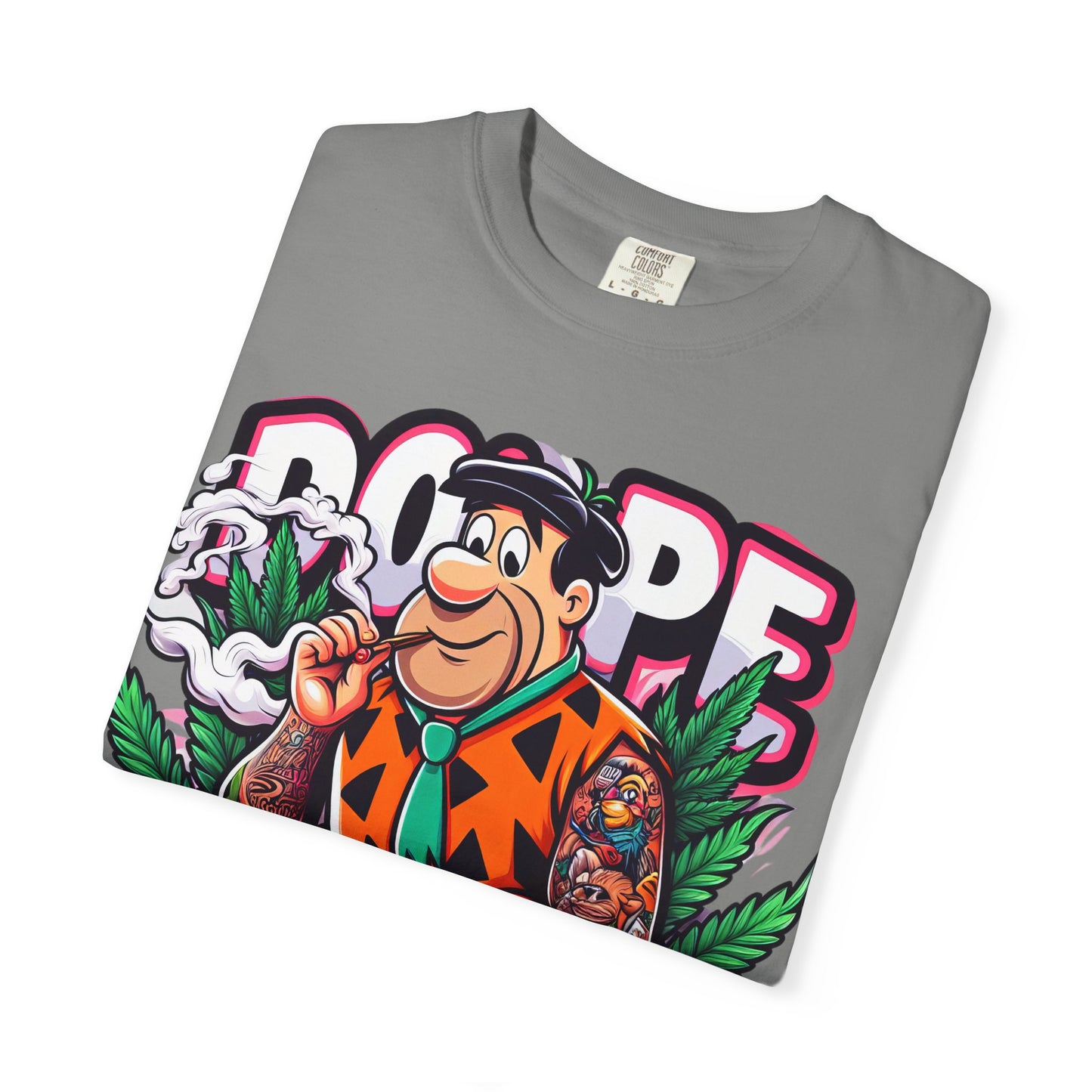 Cool Retro Cartoon T-shirt, Vintage Vibe Tee, Gift for Dads, Smoky Chill Shirt, Unisex Garment-Dyed Tee, Streetwear Style, 420, Cannabis