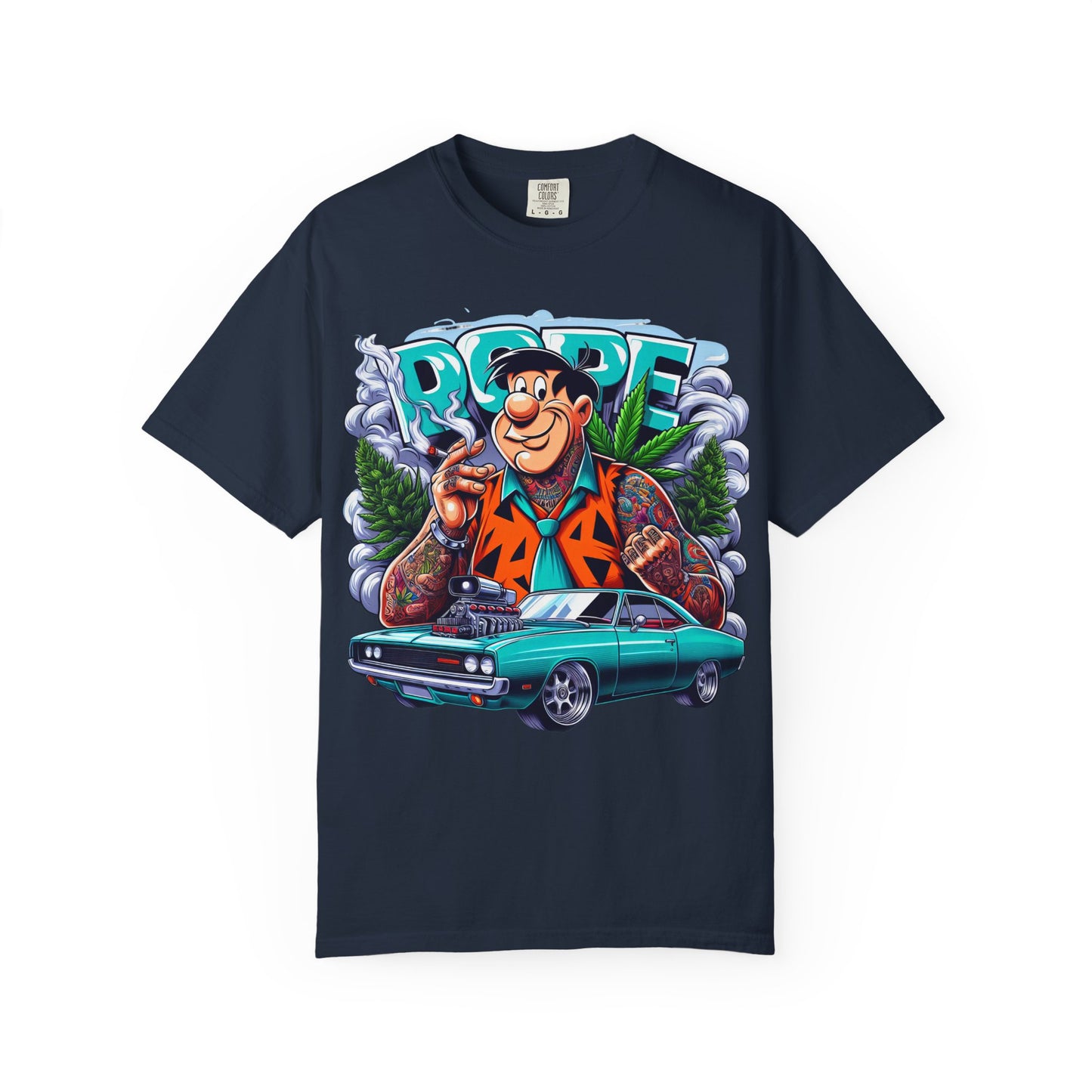 Cool Vintage Graphic Tee - Retro Car & Cartoon Design, Perfect for Summer, Gift for Car Lovers, Men's & Women's Casual Wear, 420, Cannabis