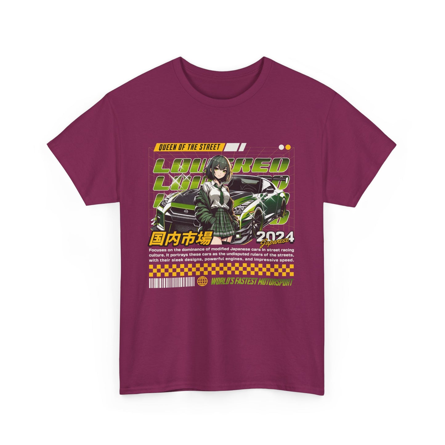 Nissan GTR Anime Graphic Tee - Queen of the Street