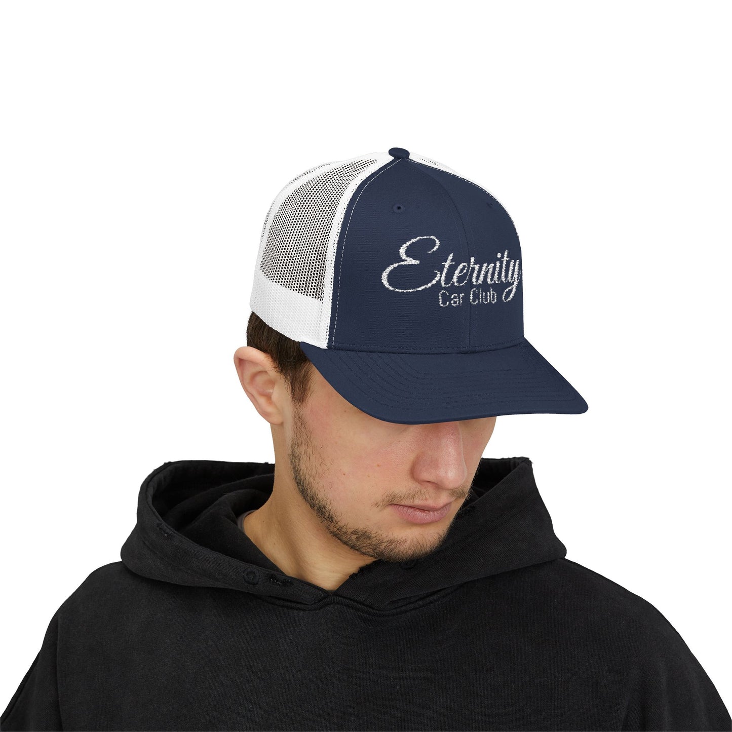 Embroidered: Eternity Car Club Snapback Trucker Cap, Adjustable Hat