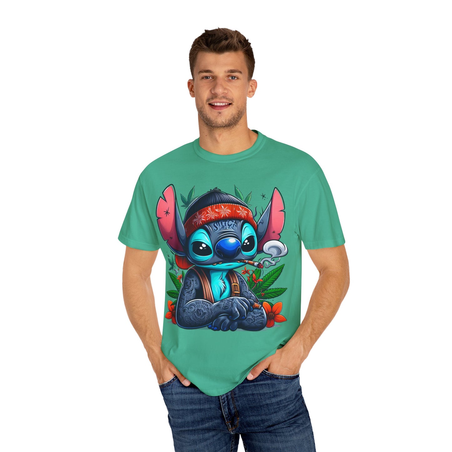 Funky Alien-Inspired Unisex T-Shirt | Casual Wear, Gift for Kids, Vintage Style, Festival Fashion, Graphic Tee, 420, Cannabis