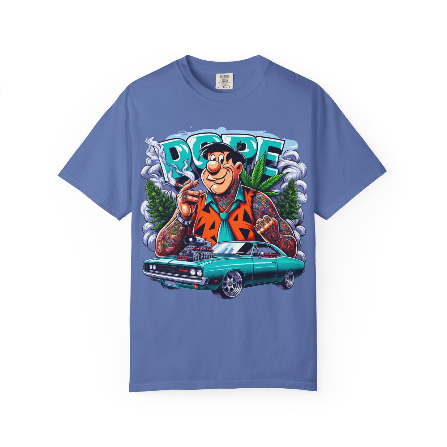 Cool Vintage Graphic Tee - Retro Car & Cartoon Design, Perfect for Summer, Gift for Car Lovers, Men's & Women's Casual Wear, 420, Cannabis