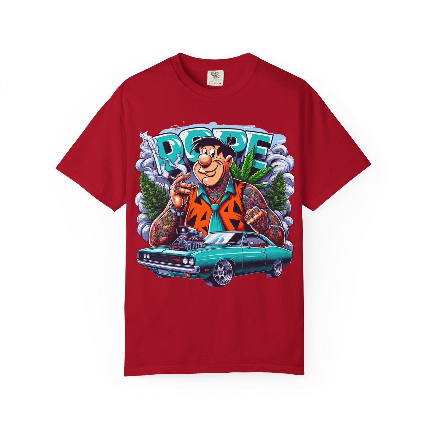 Cool Vintage Graphic Tee - Retro Car & Cartoon Design, Perfect for Summer, Gift for Car Lovers, Men's & Women's Casual Wear, 420, Cannabis