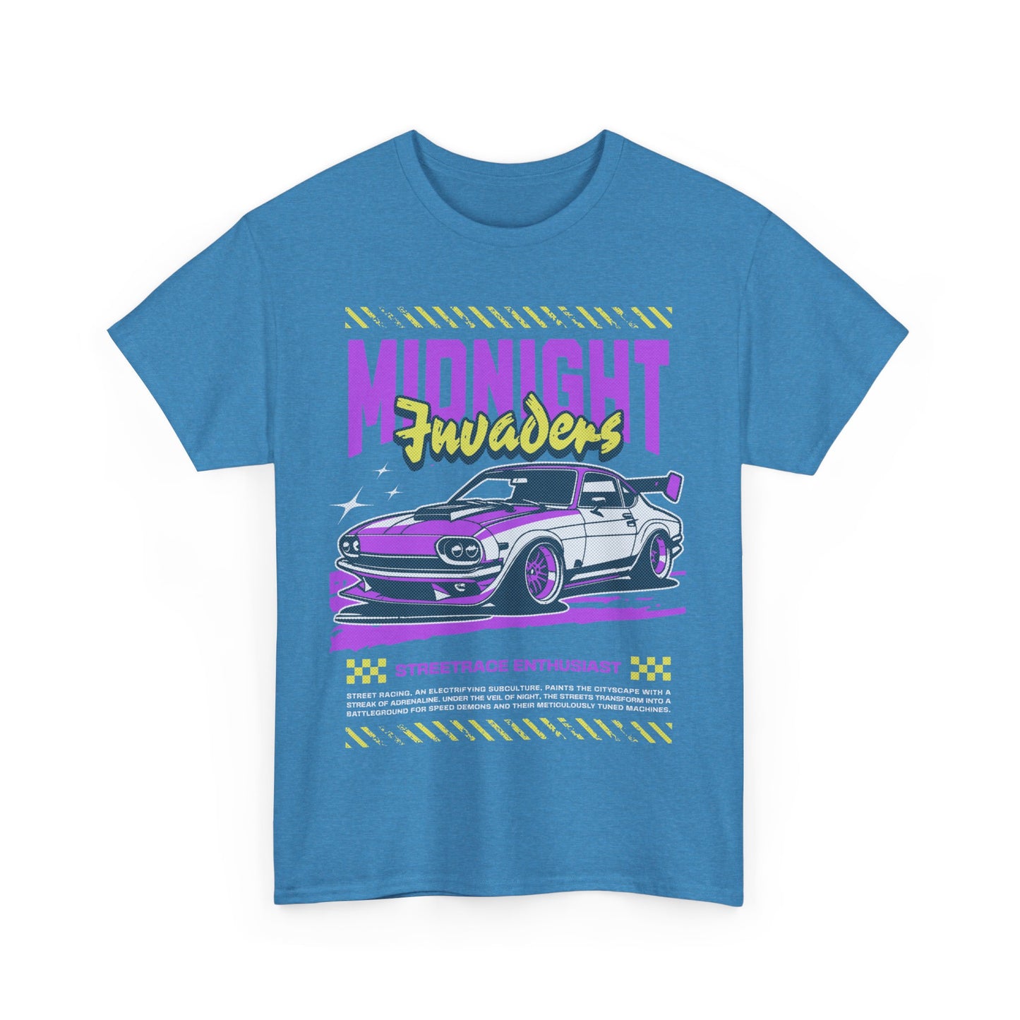 Retro Car Graphic Tee, Midnight Cruisers T-Shirt, Gift for Car Lovers, 90s Apparel, Car Show Fashion