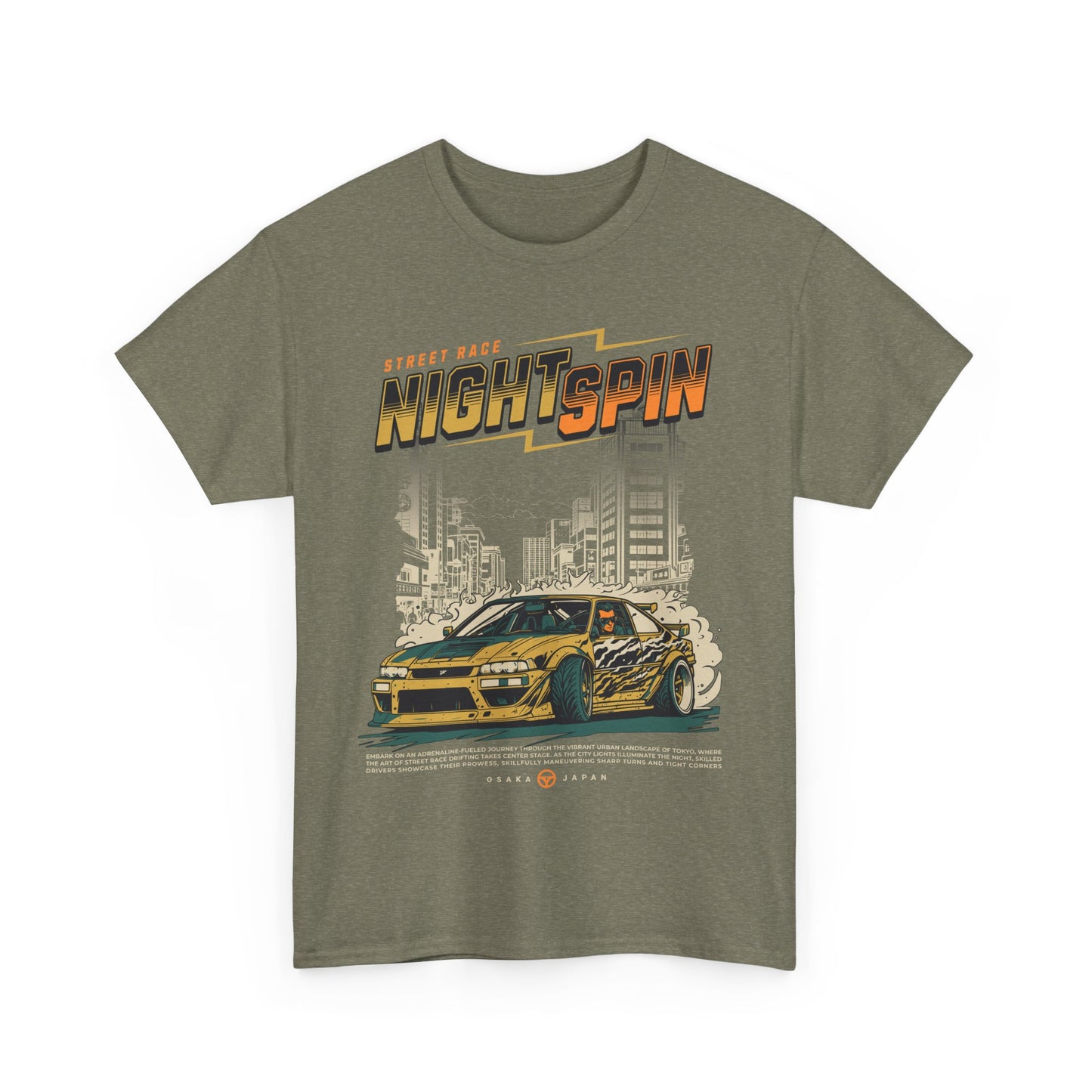 Street Race Night Spin Graphic Tee