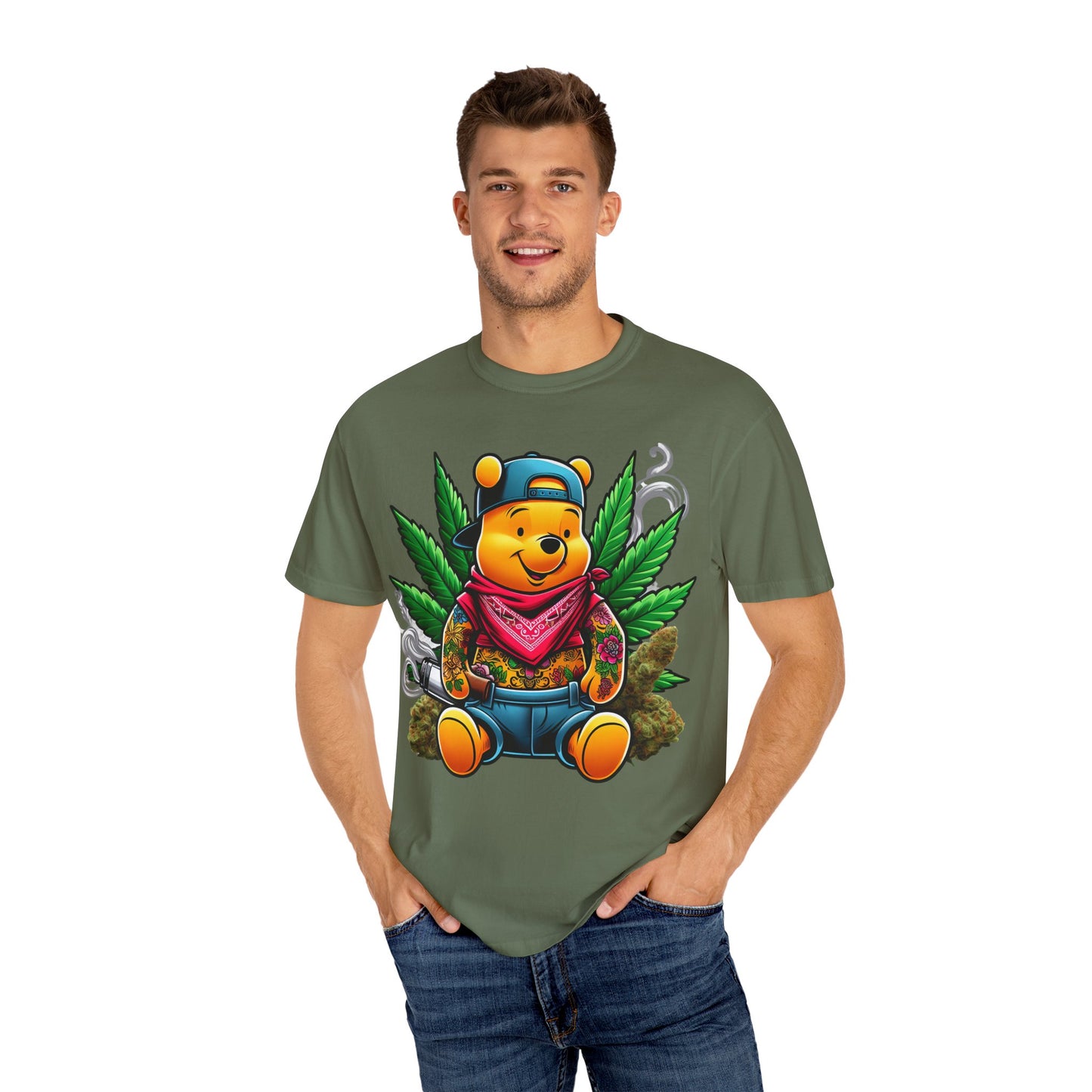 Chill Vibes Graphic Tee - Cartoon Character T-Shirt, Streetwear Style, Cool Gift for Cannabis Lovers, Relaxed Fit T-shirt, 420, Cannabis
