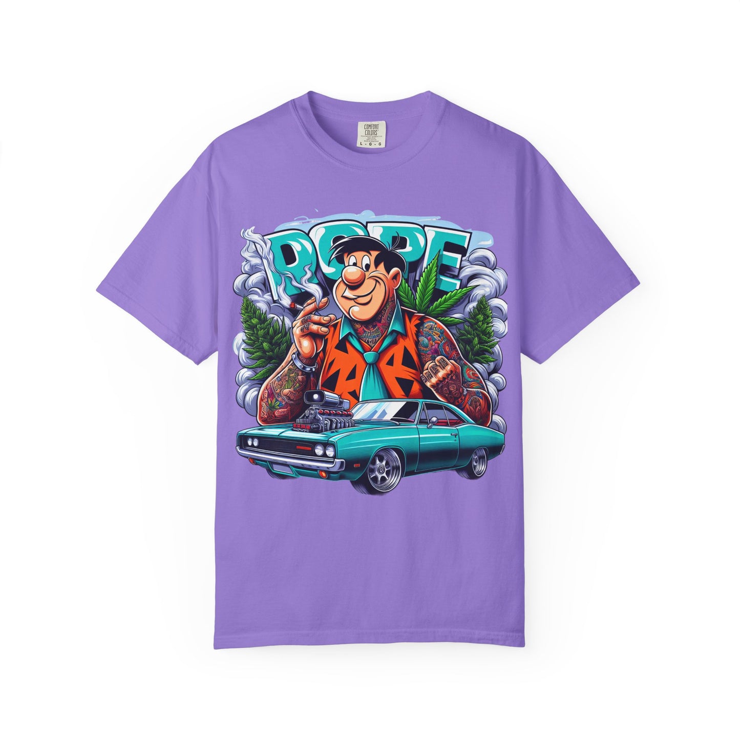 Cool Vintage Graphic Tee - Retro Car & Cartoon Design, Perfect for Summer, Gift for Car Lovers, Men's & Women's Casual Wear, 420, Cannabis