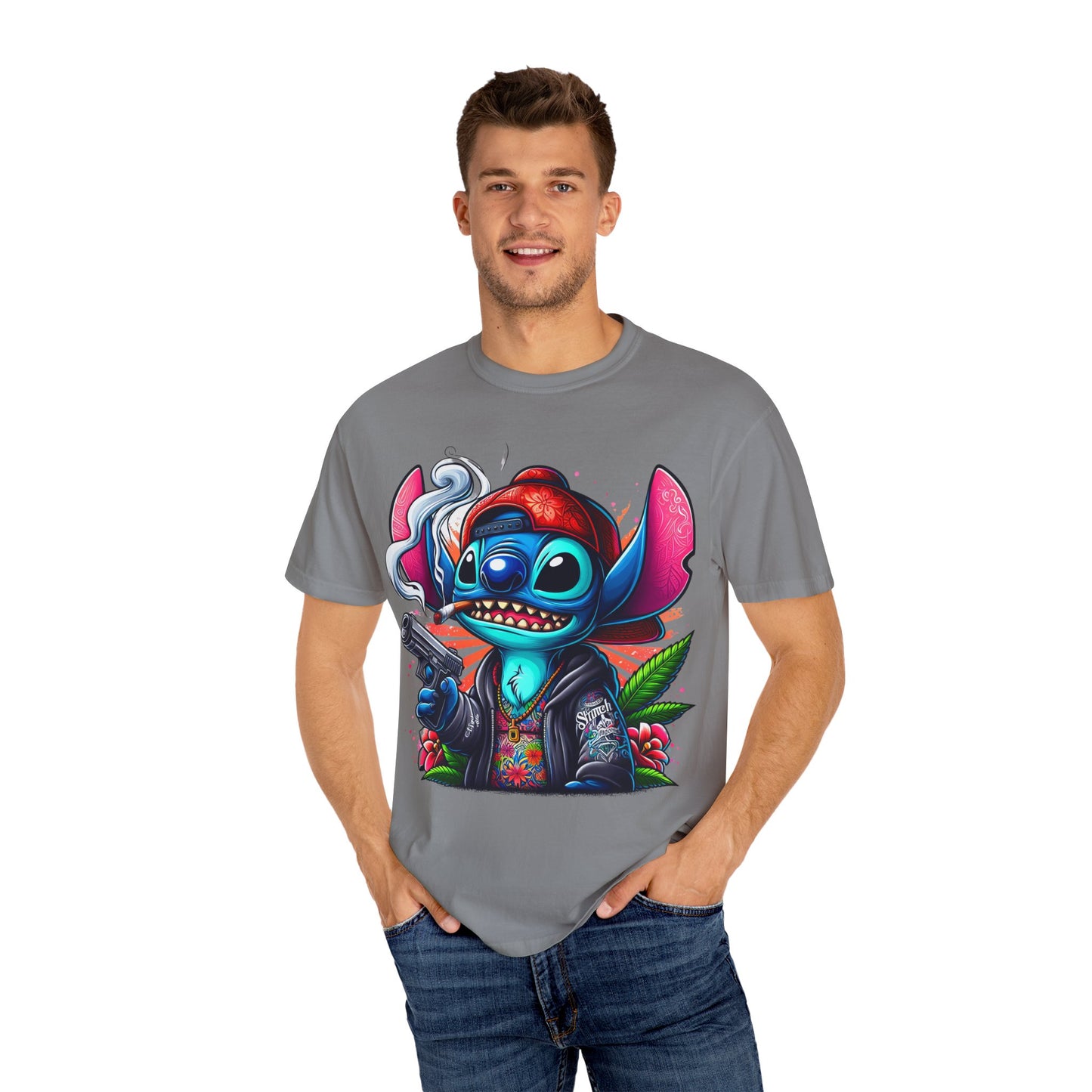 Vibrant Cartoon Graphic Tee, Unisex T-shirt, Casual Wear, Streetwear Style, Summer Fashion, Gift for Friends, Cannabis, 420