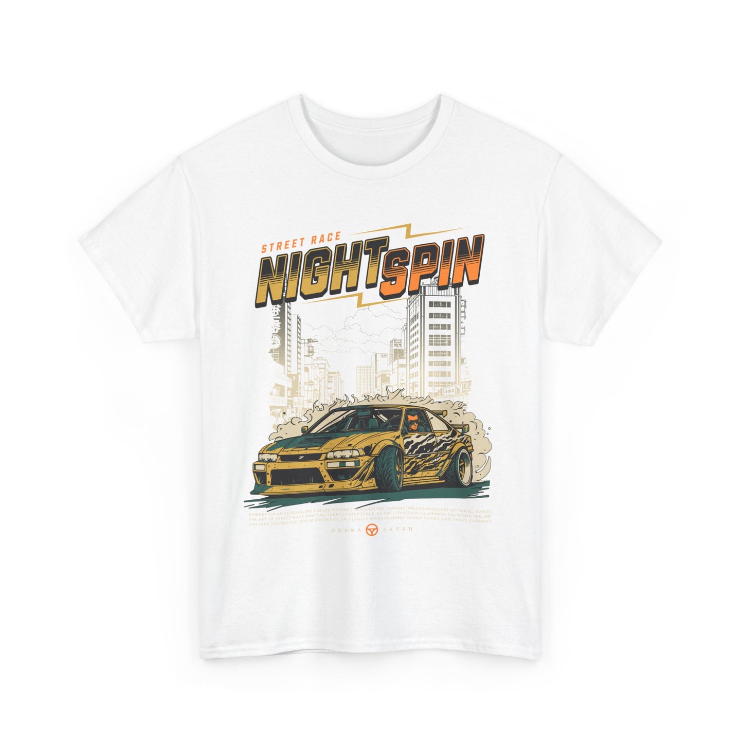 Street Race Night Spin Graphic Tee