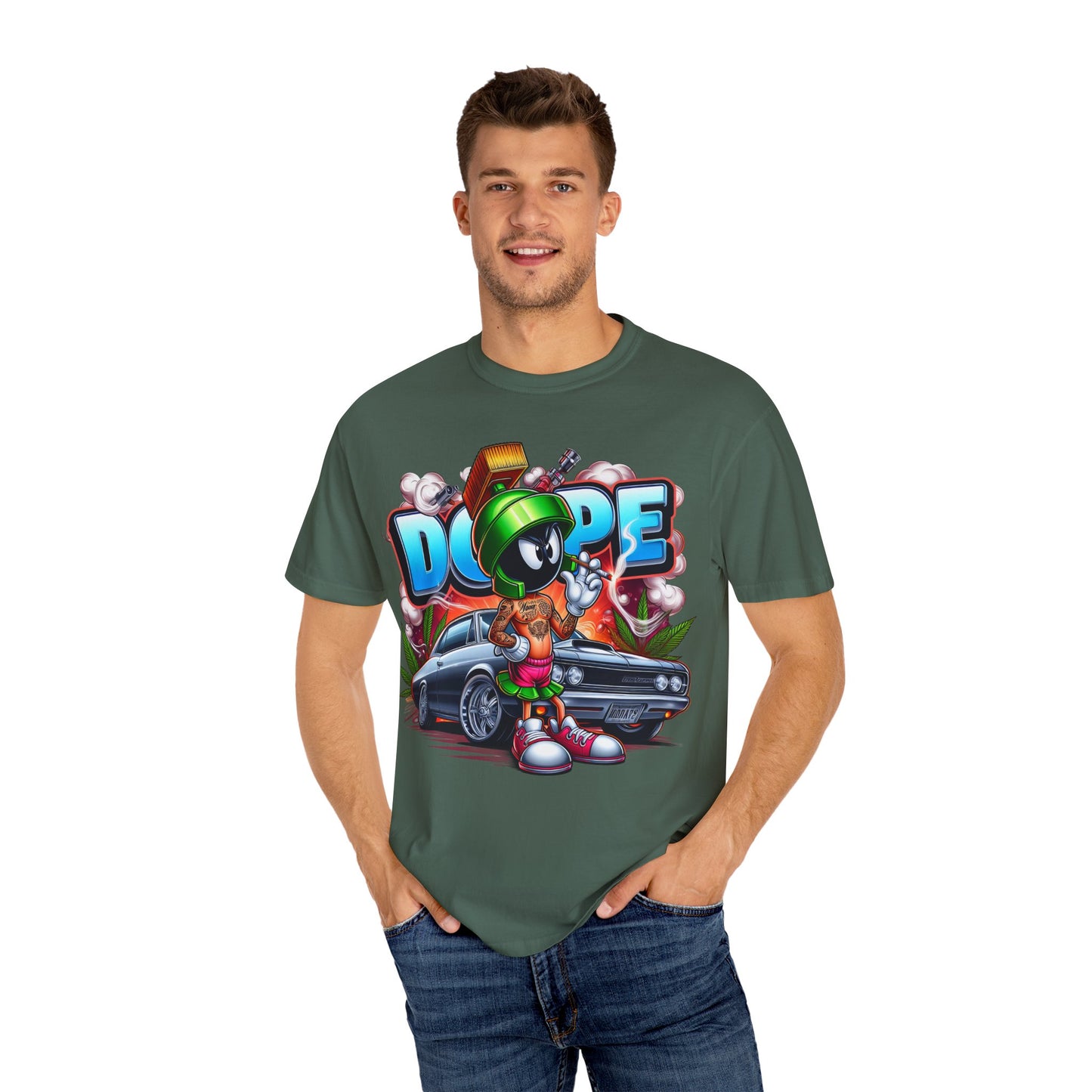 Dope Vibes Unisex Garment-Dyed T-Shirt, Streetwear Tee, Hip-Hop Style Shirt, Casual Fashion Top, Unique Graphic Tee, 420, Cannabis