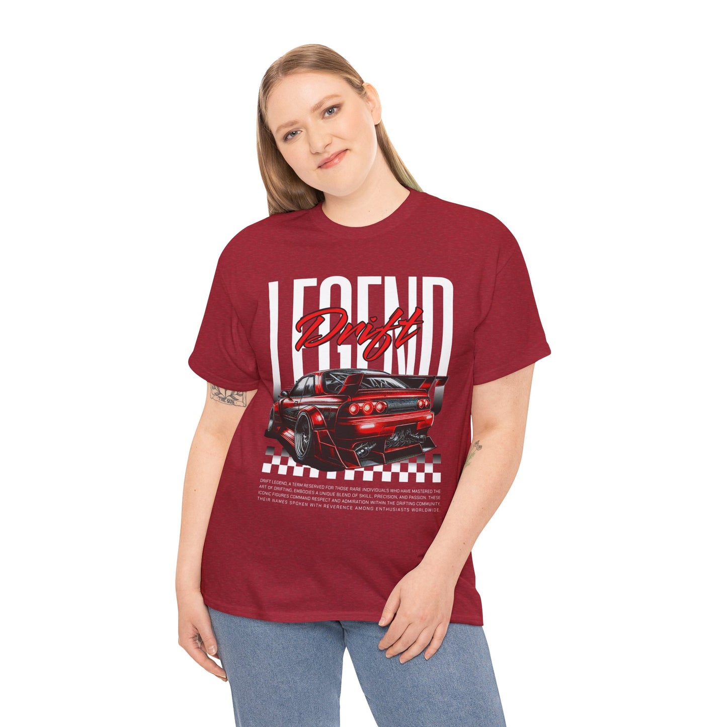 Legend Drift Unisex Heavy Cotton Tee, Car Enthusiast Shirt, Racer Gift, Motorsport Apparel, Auto Racing Tee