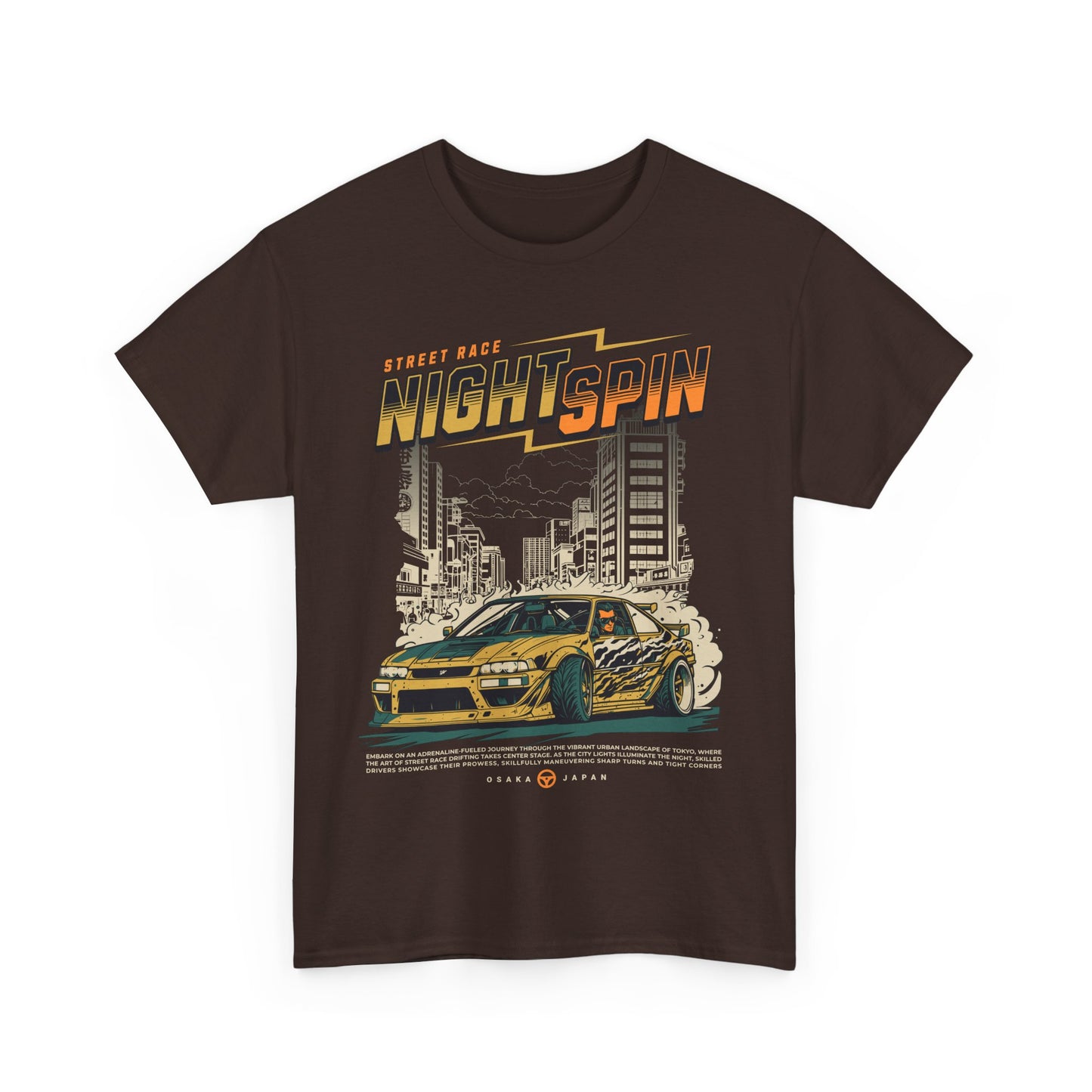 Street Race Night Spin Graphic Tee