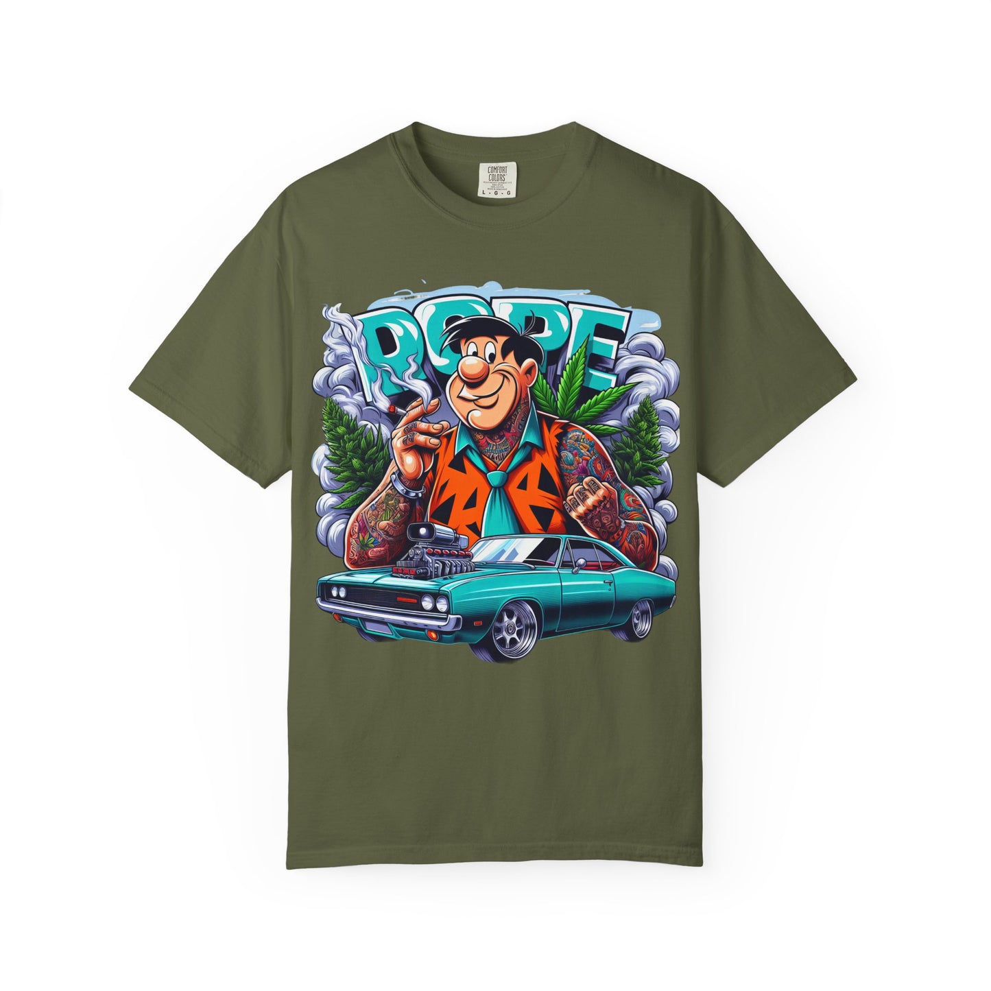 Cool Vintage Graphic Tee - Retro Car & Cartoon Design, Perfect for Summer, Gift for Car Lovers, Men's & Women's Casual Wear, 420, Cannabis