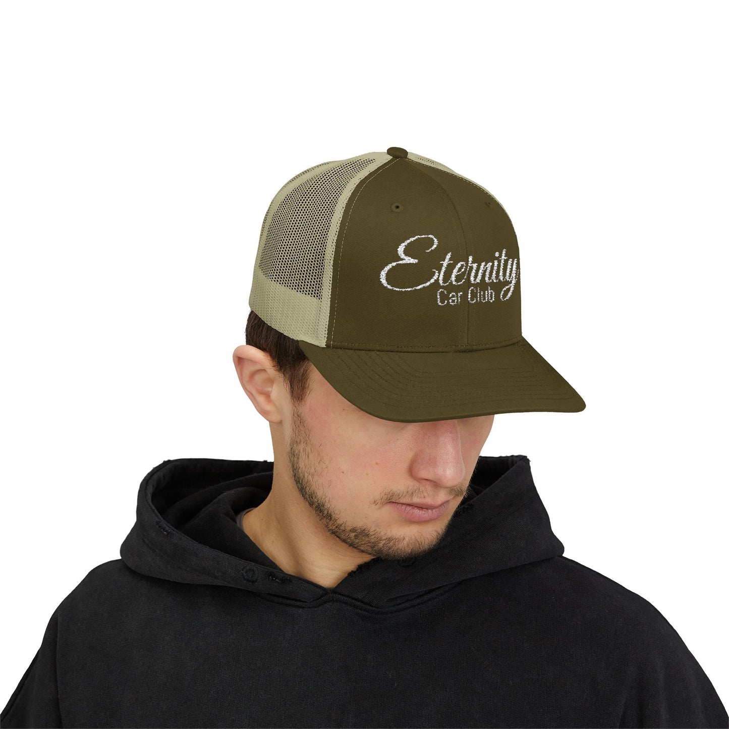 Embroidered: Eternity Car Club Snapback Trucker Cap, Adjustable Hat