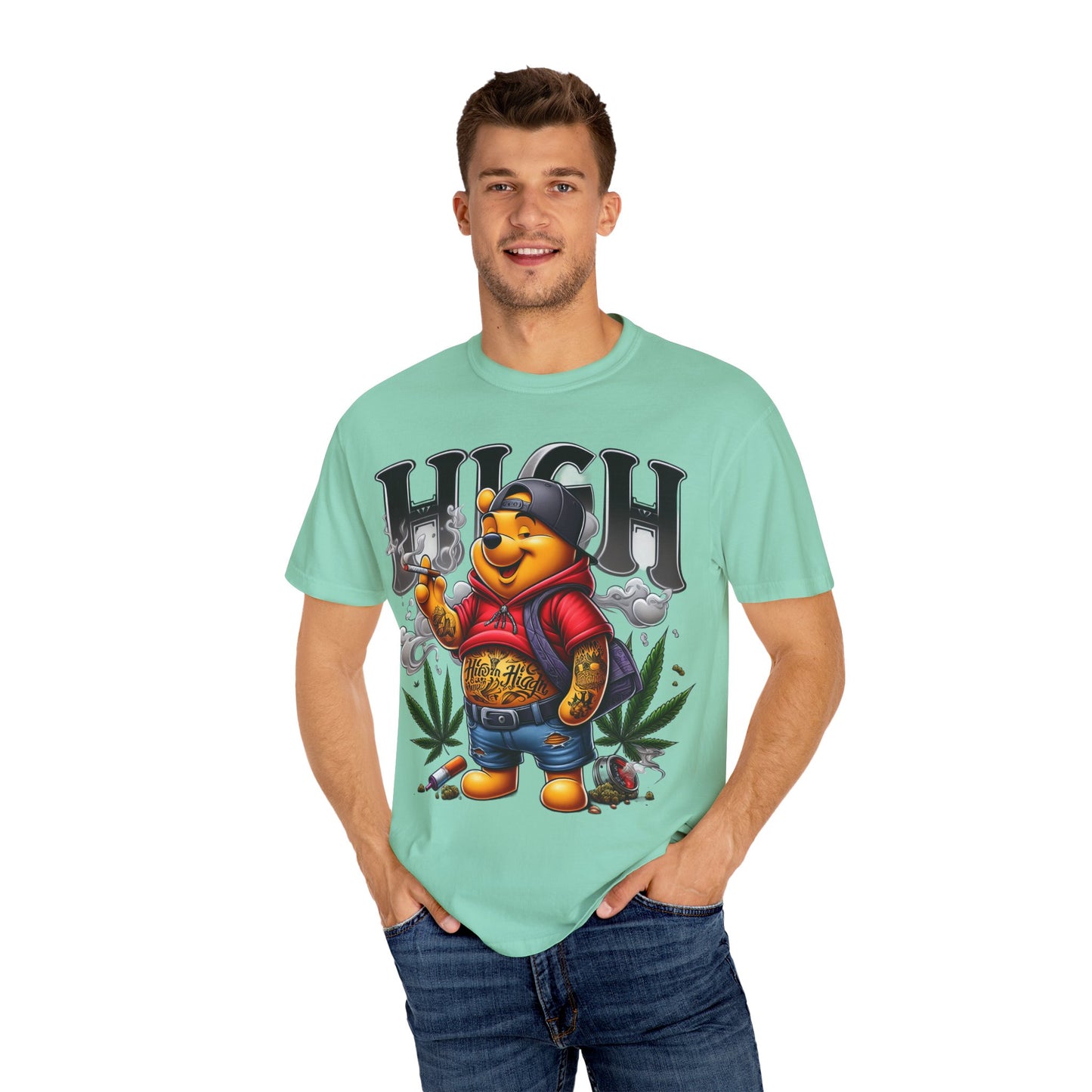 Chill Vibes Unisex T-shirt, High Design, Streetwear Style, Perfect Gift for Cannabis Lovers, Summer Festivals, Everyday Wear, Cannabis, 420