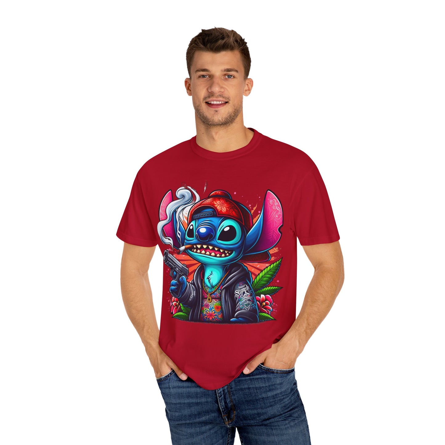 Vibrant Cartoon Graphic Tee, Unisex T-shirt, Casual Wear, Streetwear Style, Summer Fashion, Gift for Friends, Cannabis, 420