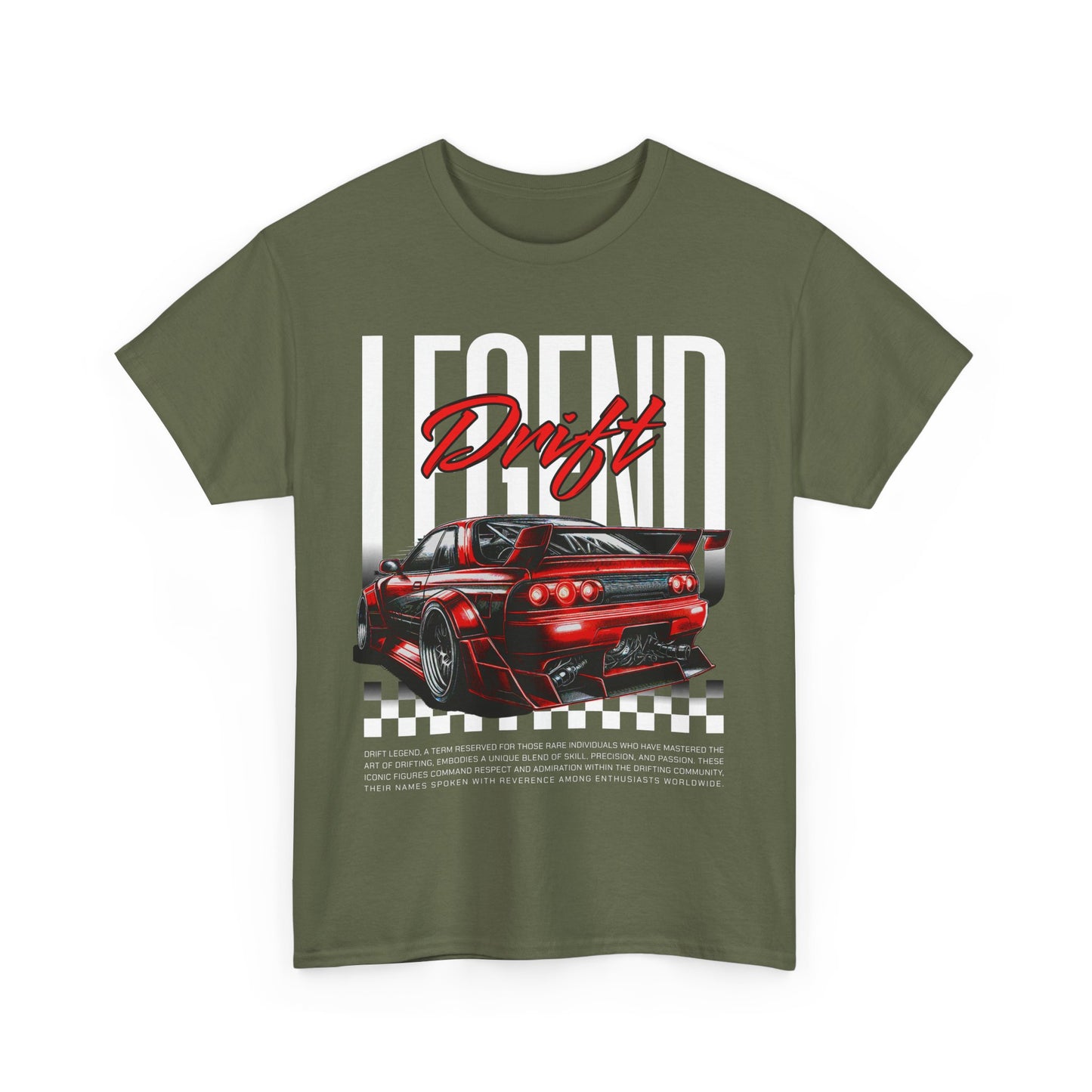 Legend Drift Unisex Heavy Cotton Tee, Car Enthusiast Shirt, Racer Gift, Motorsport Apparel, Auto Racing Tee