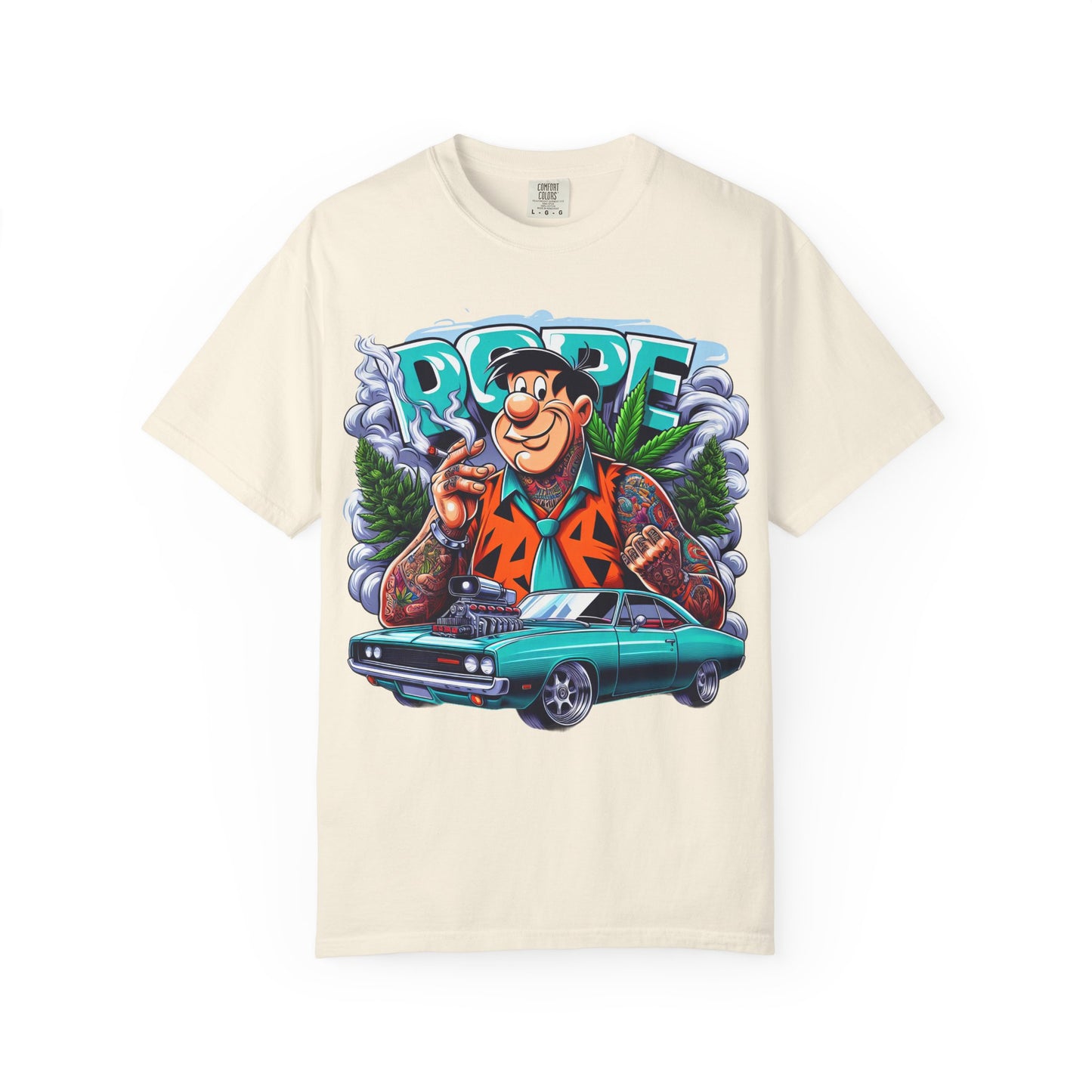 Cool Vintage Graphic Tee - Retro Car & Cartoon Design, Perfect for Summer, Gift for Car Lovers, Men's & Women's Casual Wear, 420, Cannabis