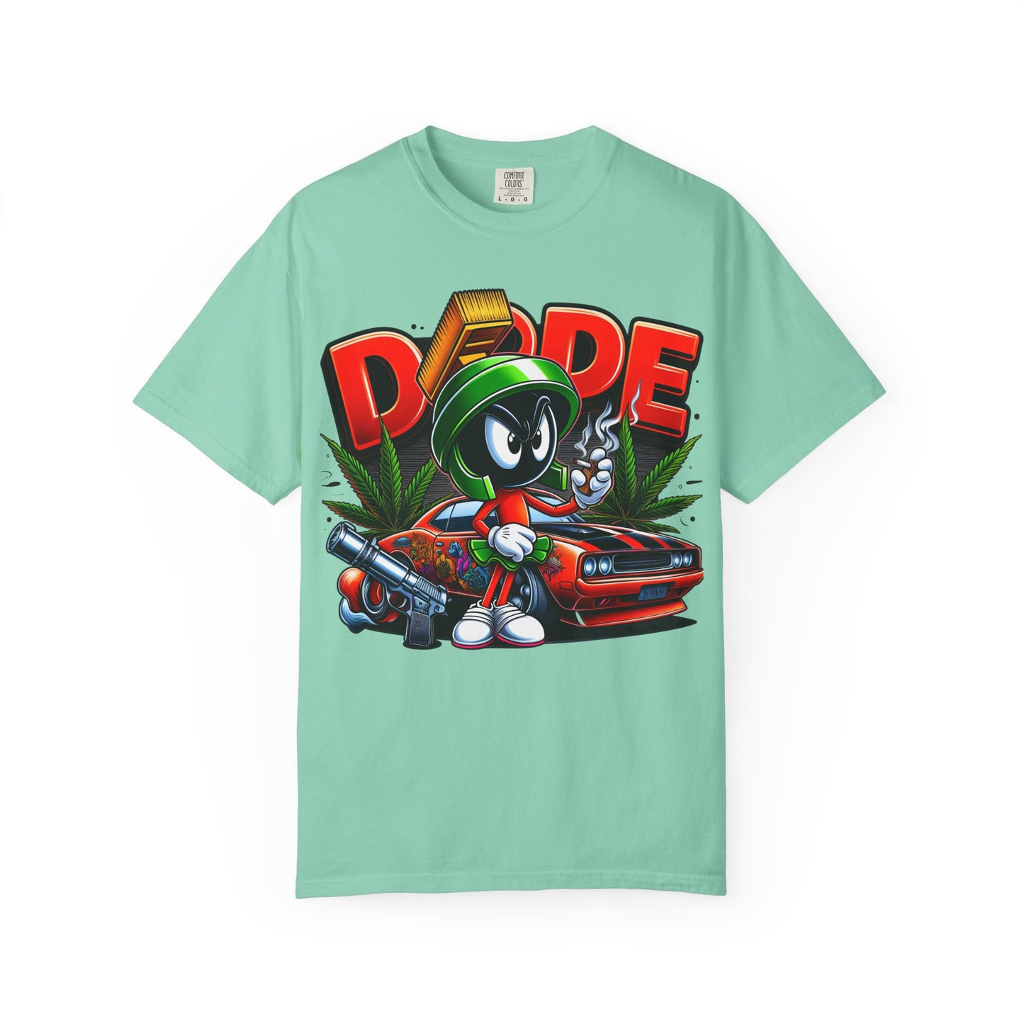Dope Vibe Unisex Tee, Streetwear Graphic T-shirt, Cool Cartoon Shirt, Gift for Car Lovers, Retro Style Apparel. 420, Cannabis