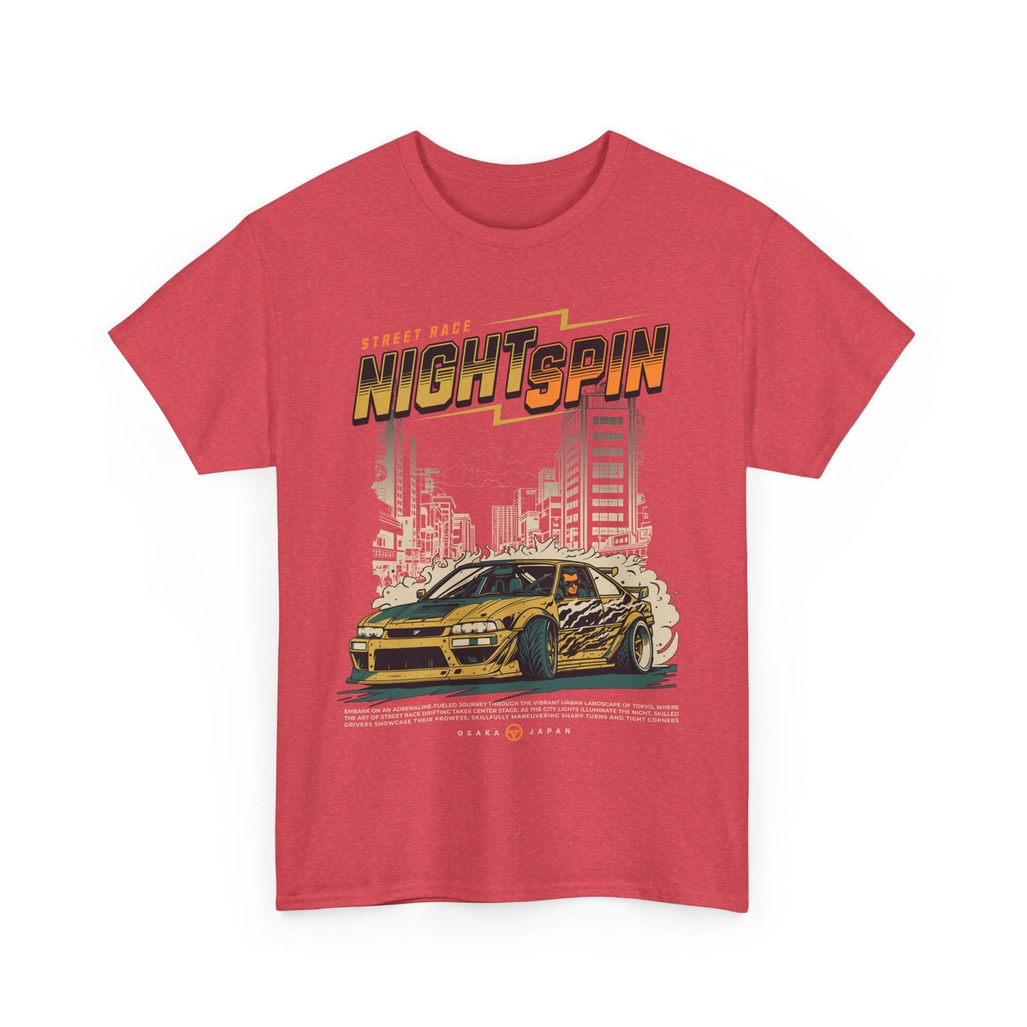 Street Race Night Spin Graphic Tee
