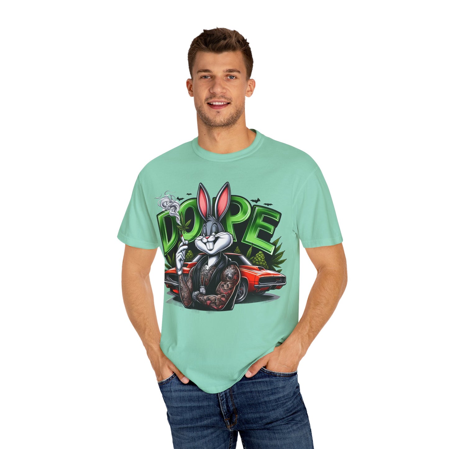 Cool Cartoon Graphic Tee, Vintage Style T-shirt, Streetwear, Hip Hop Fashion, Gift for Him, Cartoon Art Design, Loon, 420, Cannabis
