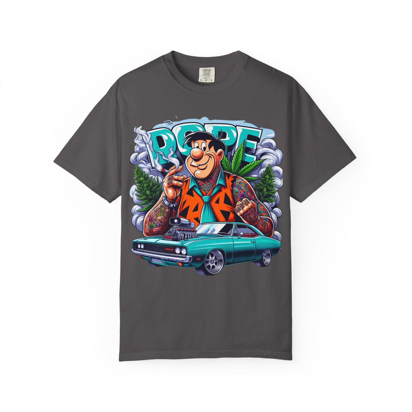 Cool Vintage Graphic Tee - Retro Car & Cartoon Design, Perfect for Summer, Gift for Car Lovers, Men's & Women's Casual Wear, 420, Cannabis
