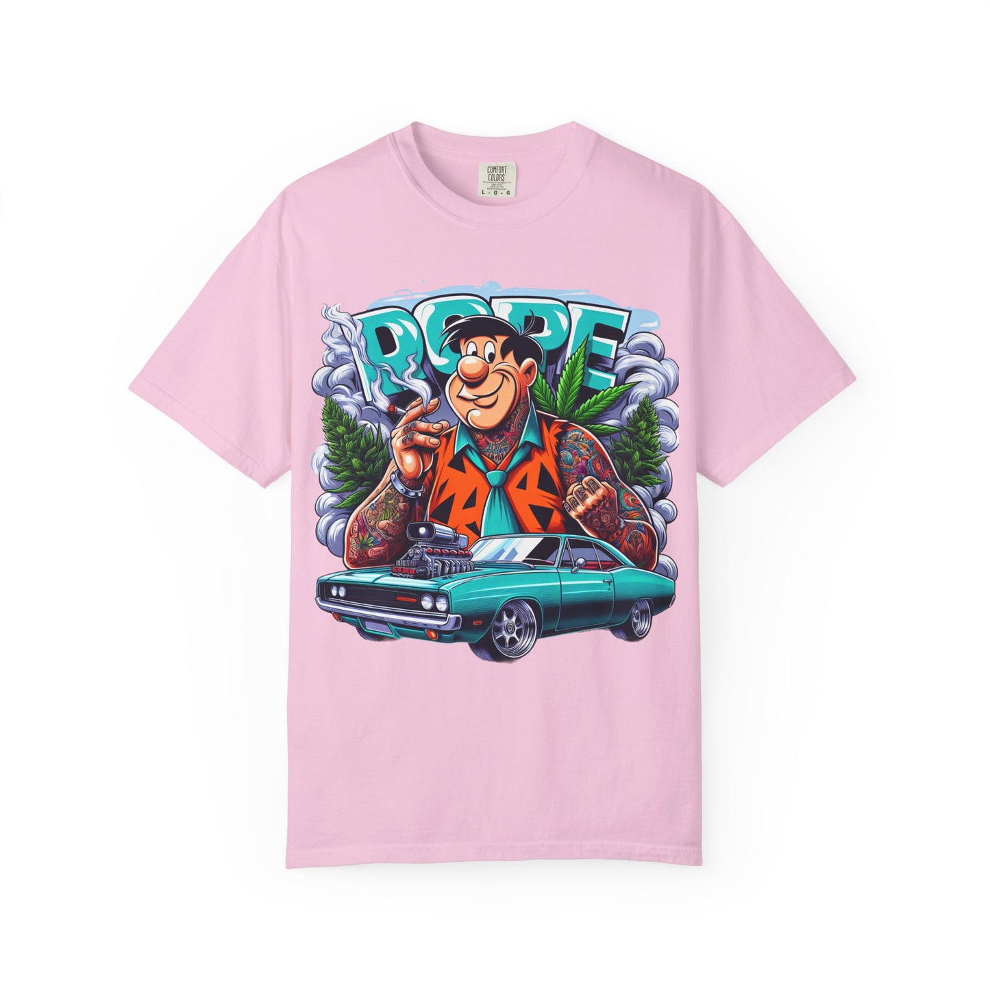 Cool Vintage Graphic Tee - Retro Car & Cartoon Design, Perfect for Summer, Gift for Car Lovers, Men's & Women's Casual Wear, 420, Cannabis