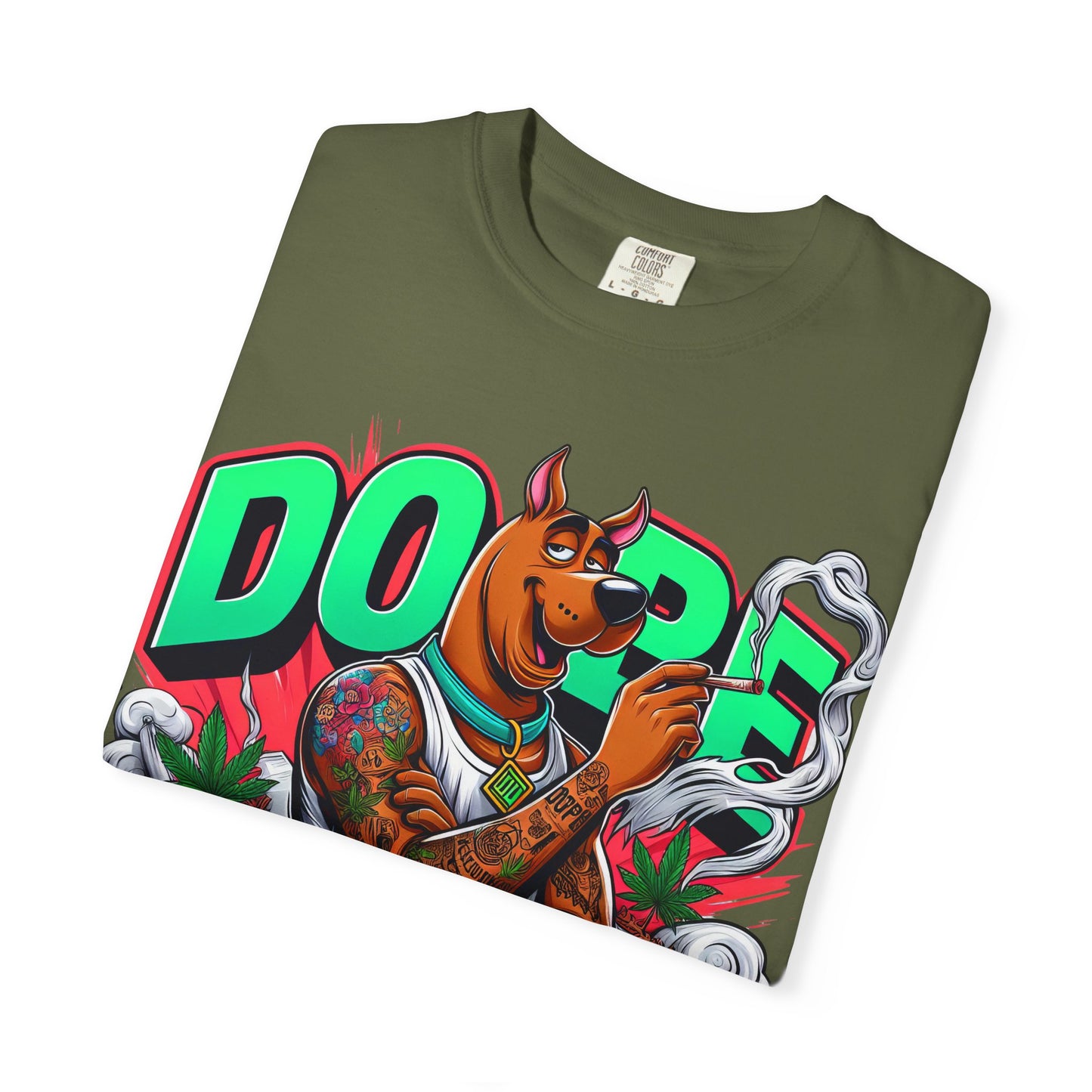 Dope Scooby-Doo Unisex T-Shirt, Cool Graphic Tee, Streetwear Shirt, Gift for Dog Lovers, Retro T-Shirt, 420, Cannabis