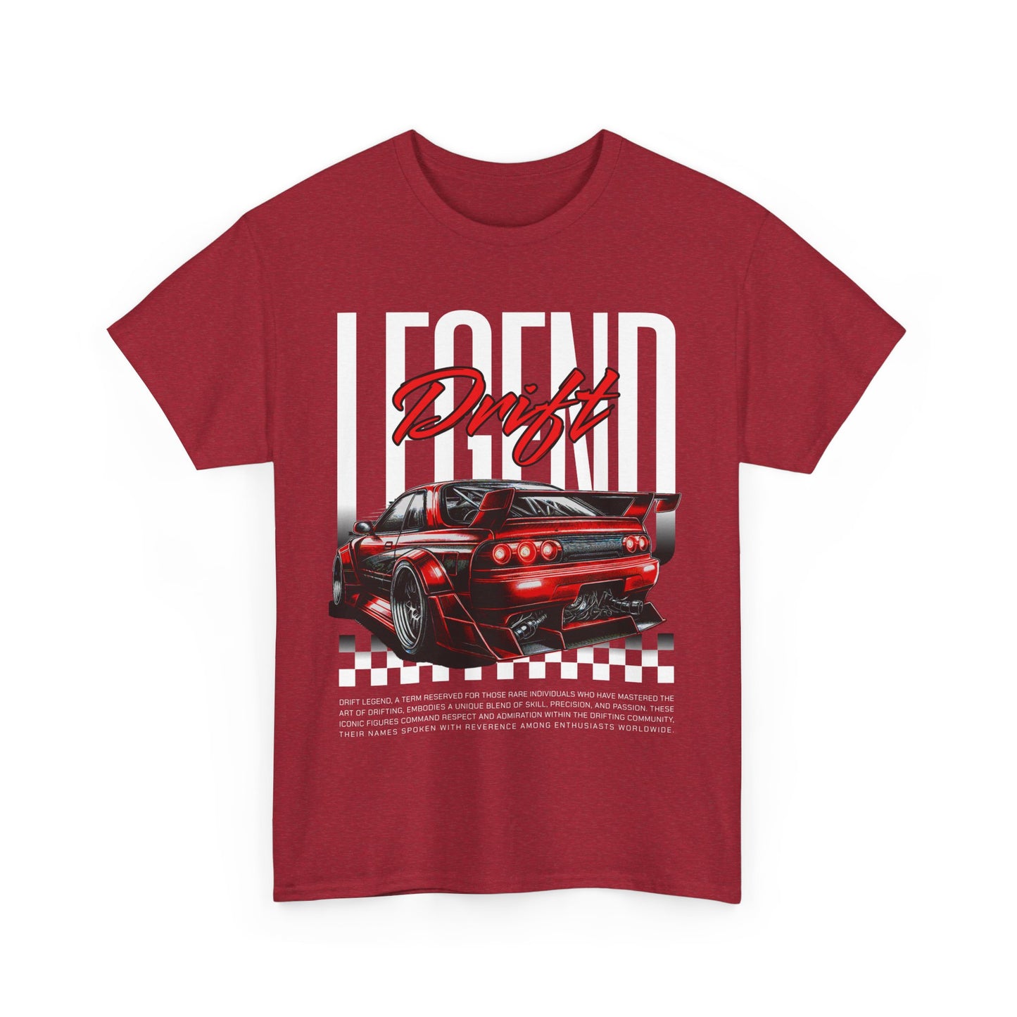 Legend Drift Unisex Heavy Cotton Tee, Car Enthusiast Shirt, Racer Gift, Motorsport Apparel, Auto Racing Tee