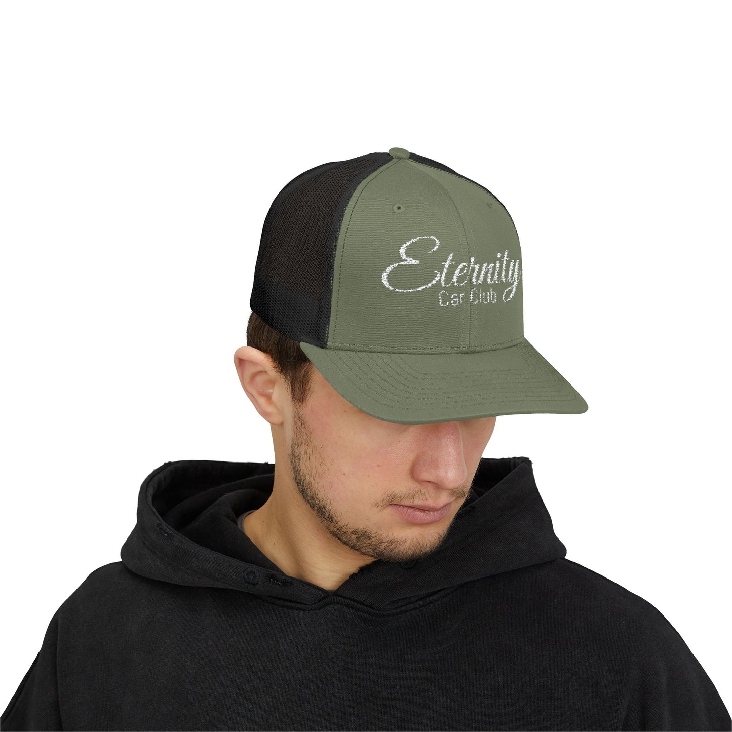 Embroidered: Eternity Car Club Snapback Trucker Cap, Adjustable Hat