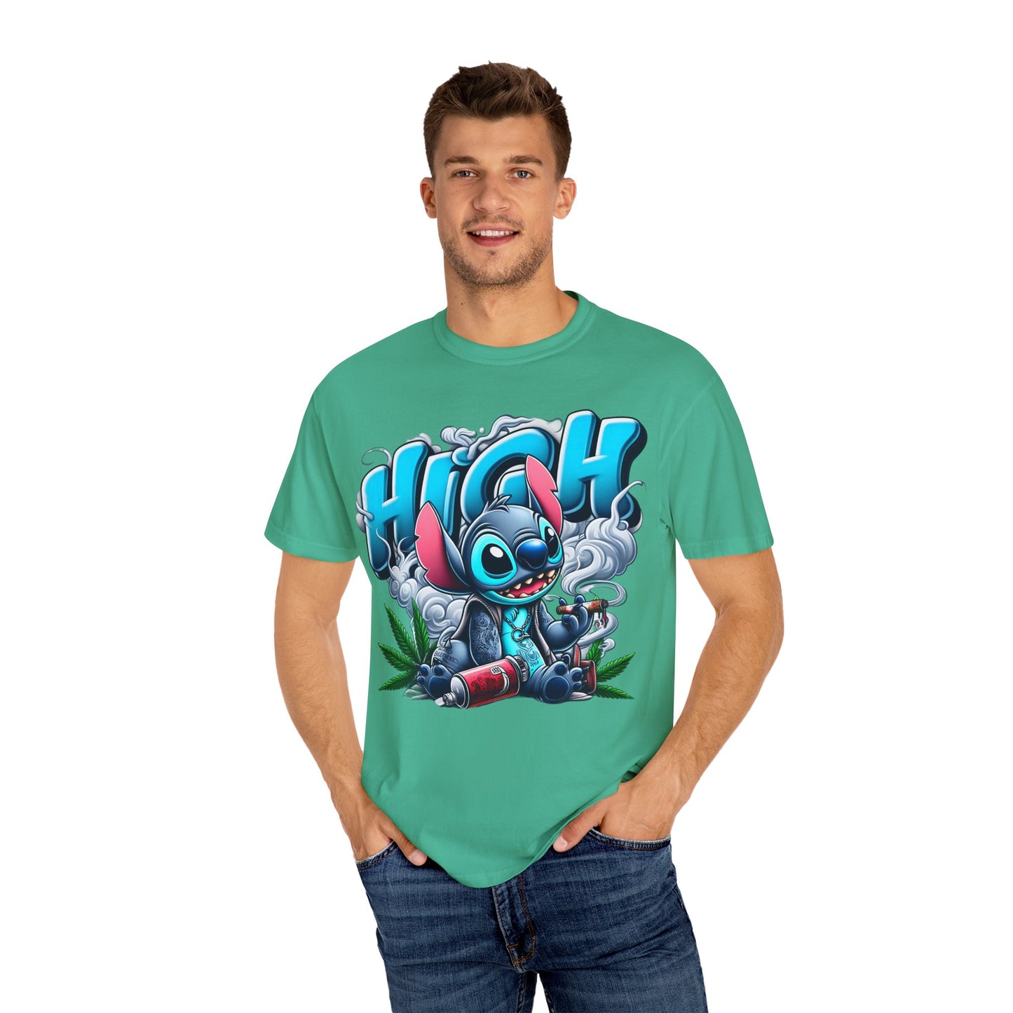 High Vibe Unisex T-Shirt, Chill Graphic Tee, Streetwear, Cannabis Culture, Gift for Stoners, Party Apparel, 420, Cannabis
