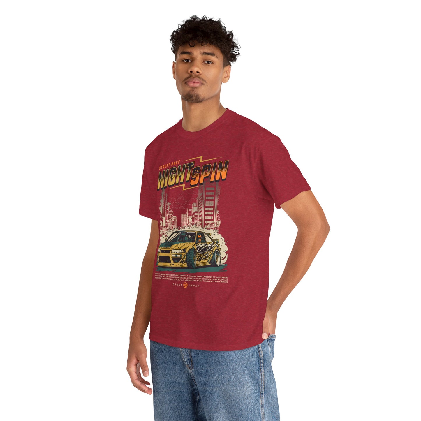 Street Race Night Spin Graphic Tee