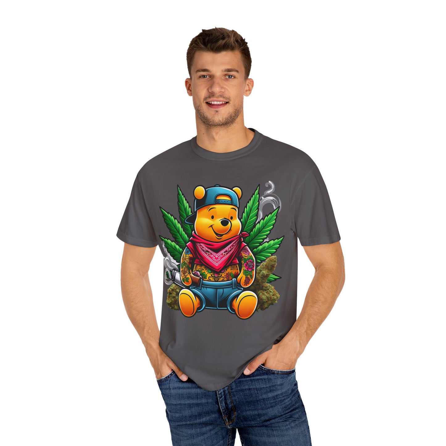 Chill Vibes Graphic Tee - Cartoon Character T-Shirt, Streetwear Style, Cool Gift for Cannabis Lovers, Relaxed Fit T-shirt, 420, Cannabis