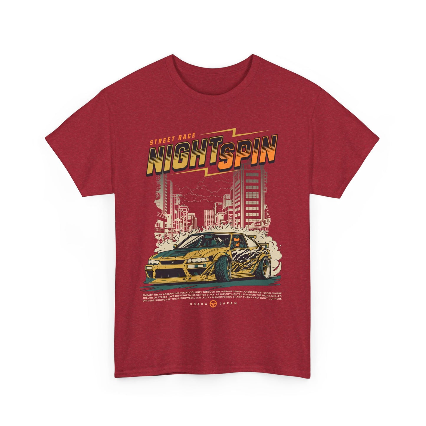 Street Race Night Spin Graphic Tee