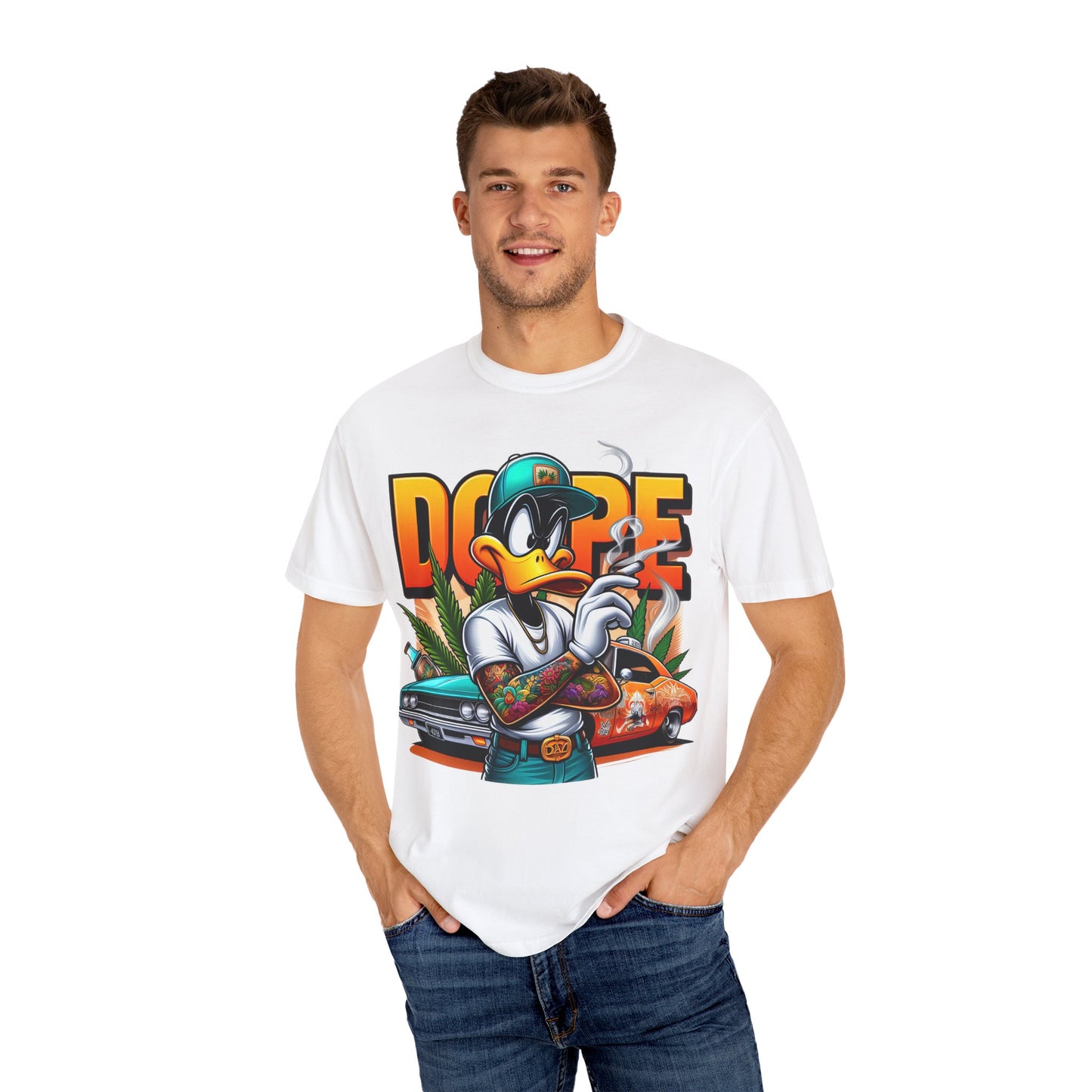 Dope Vibe Unisex Garment-Dyed T-Shirt | Streetwear Fashion, Casual Style, Hip Hop Merch, Graphic Tee, Cool Gift, Cannabis, 420