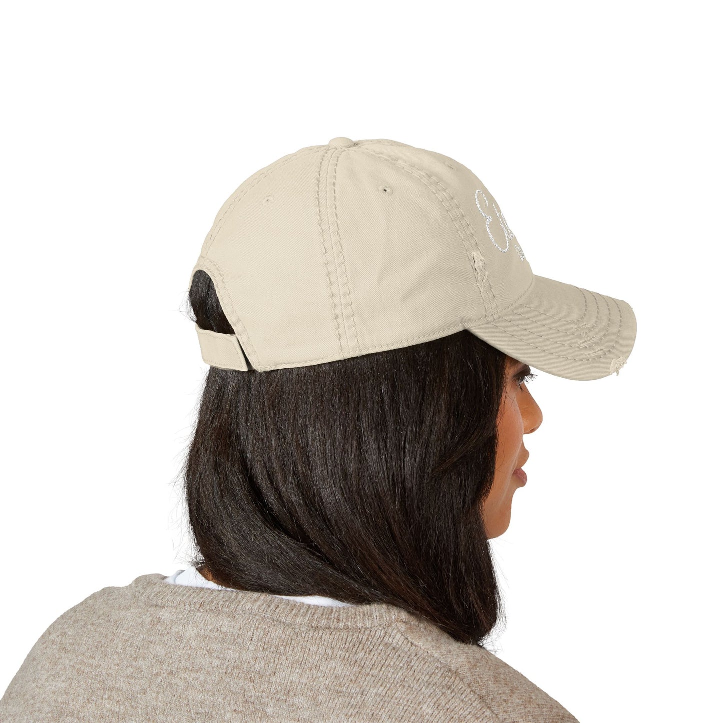 Embroidered Trendy Distressed Dad Hat