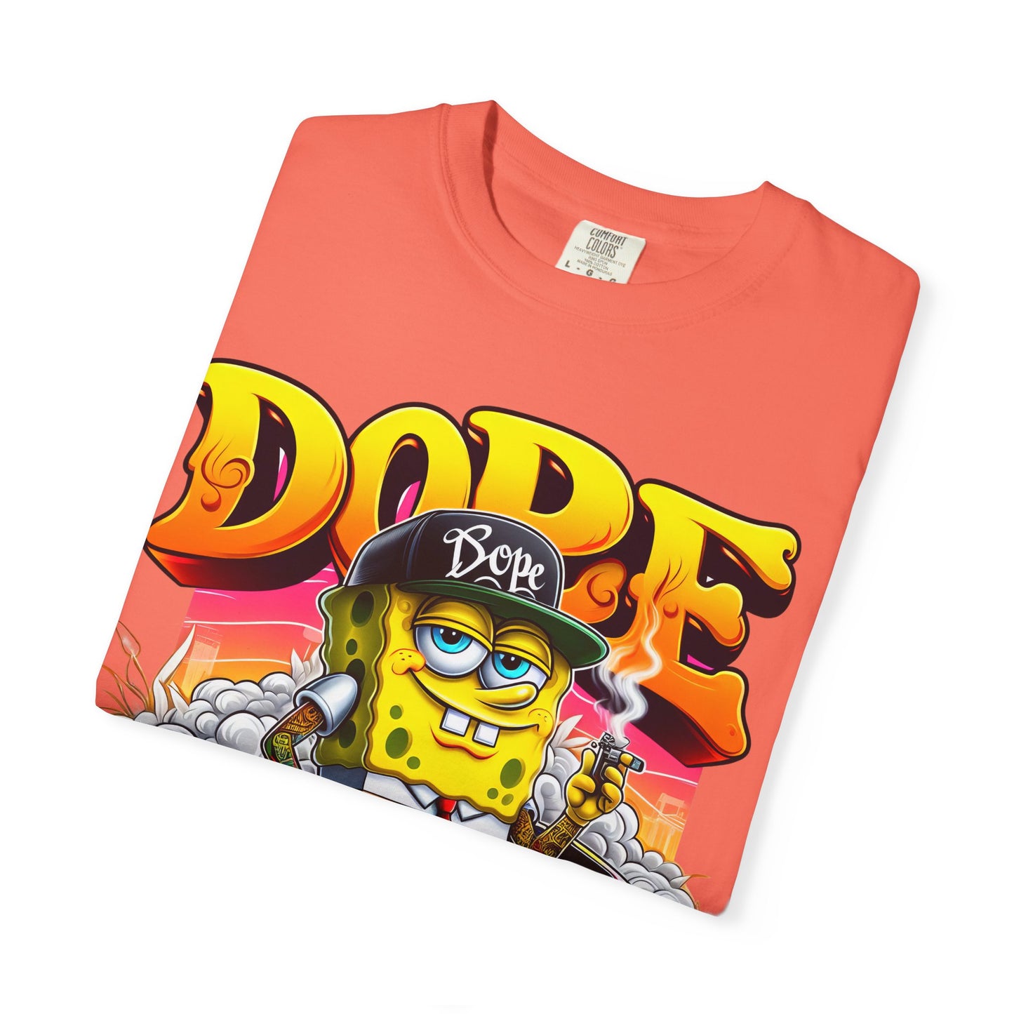 Dope SpongeBob Unisex T-shirt | Streetwear, Casual Wear, Graphic Tee, 420, Cannabis